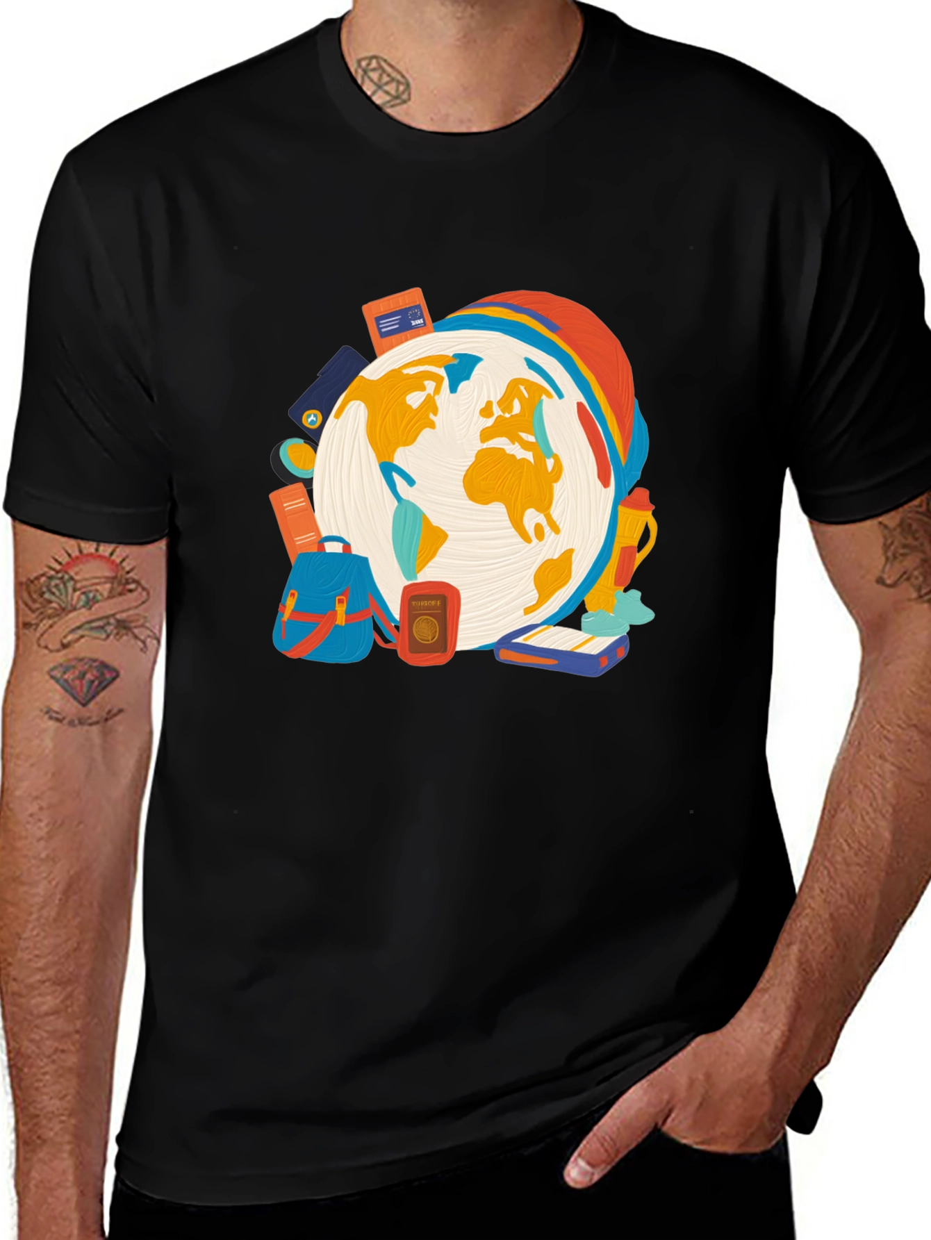 Travel Themed Graphic T-Shirt