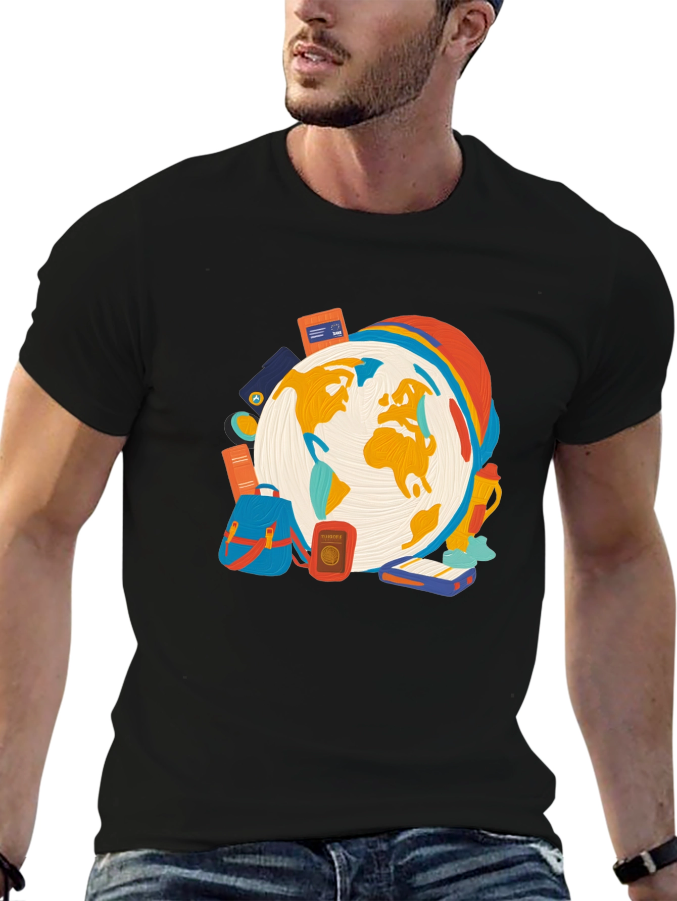 Travel Themed Graphic T-Shirt