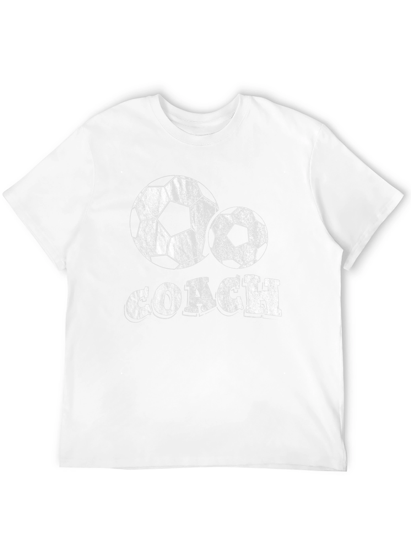 Soccer Coach T-Shirt - Black Cotton Blend Tee