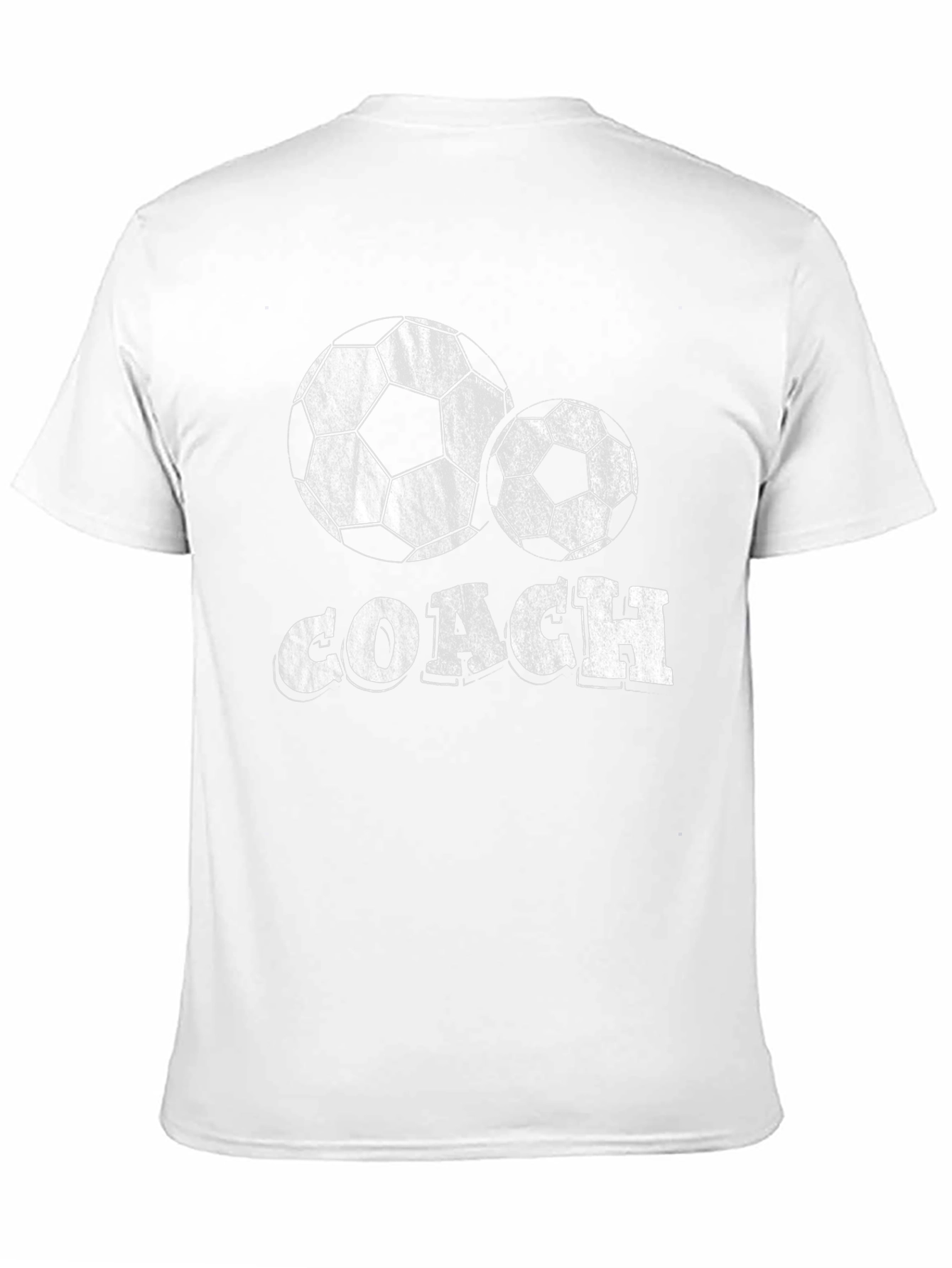 Soccer Coach T-Shirt - Black Cotton Blend Tee
