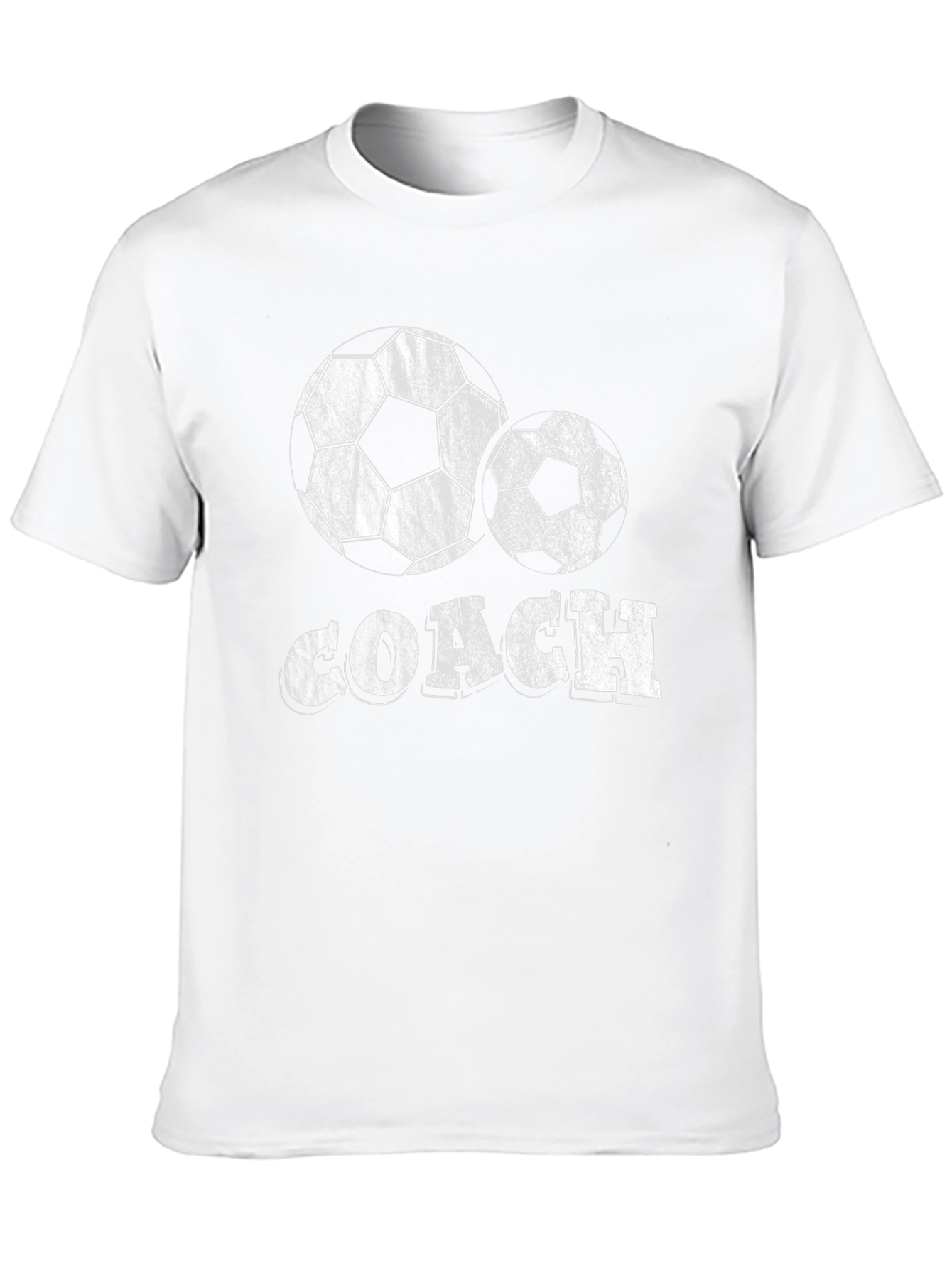 Soccer Coach T-Shirt - Black Cotton Blend Tee