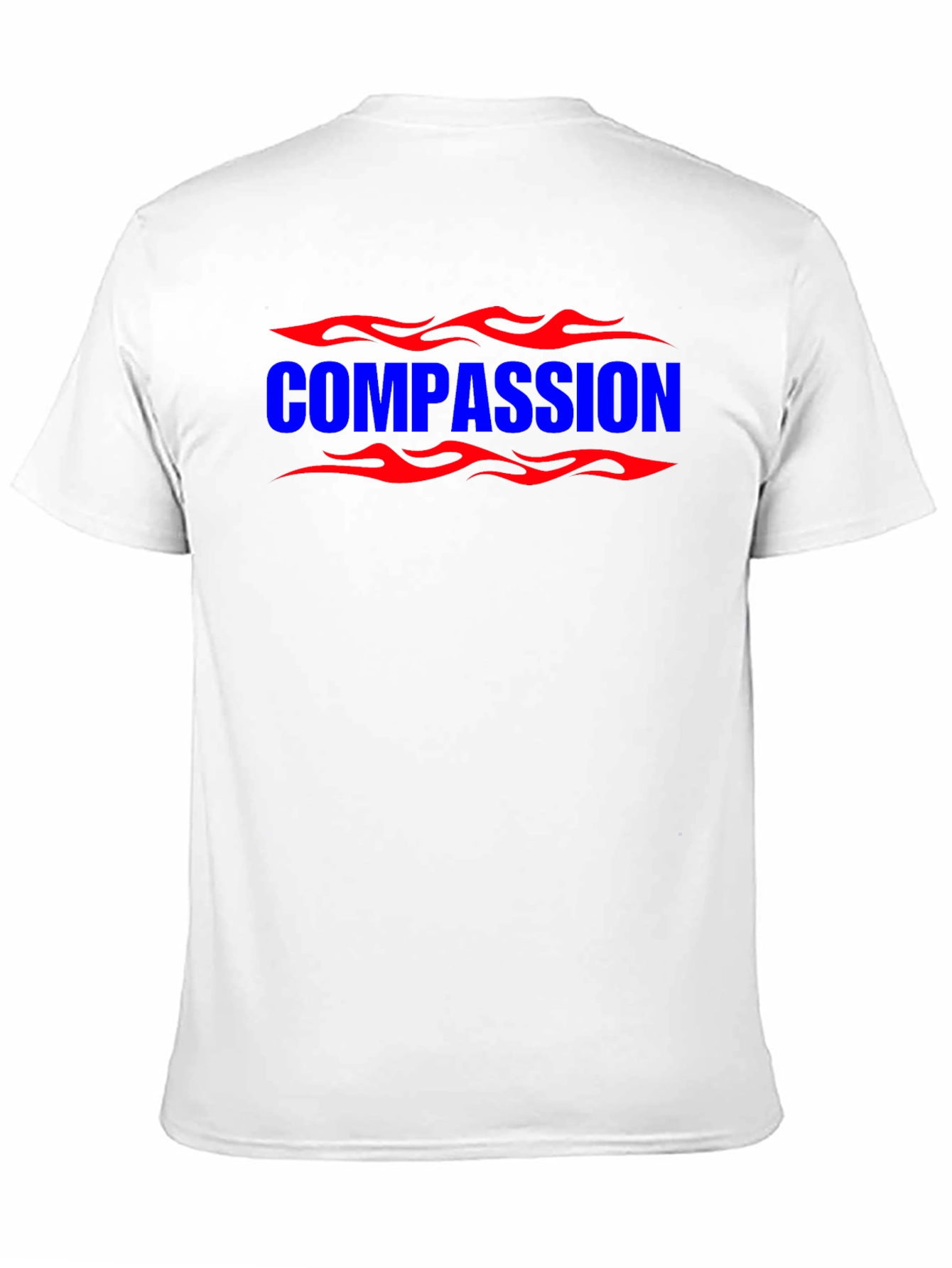 Compassion Flame Graphic Tee - Bold Statement Shirt