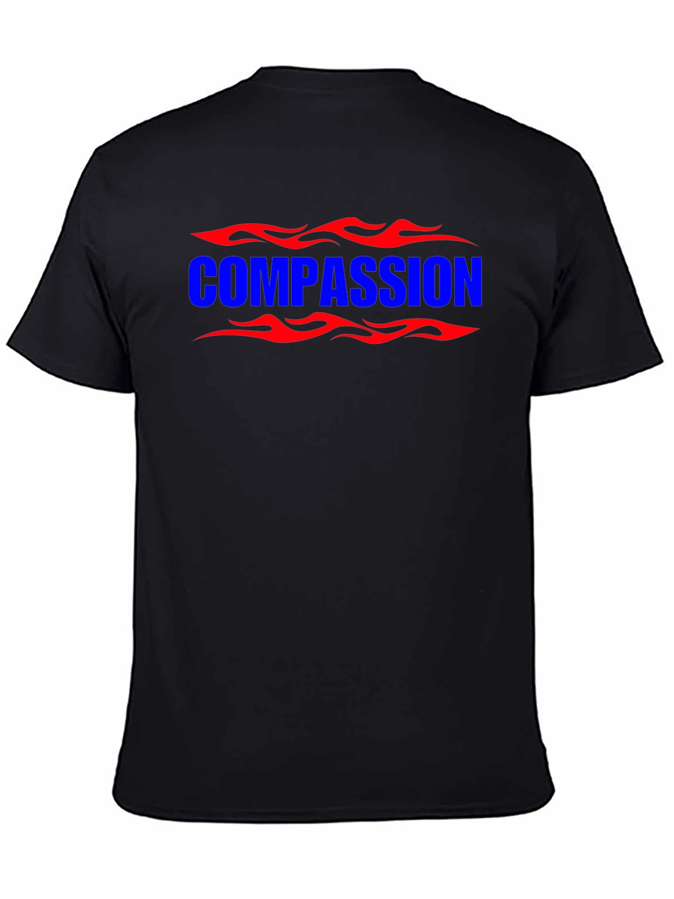 Compassion Flame Graphic Tee - Bold Statement Shirt