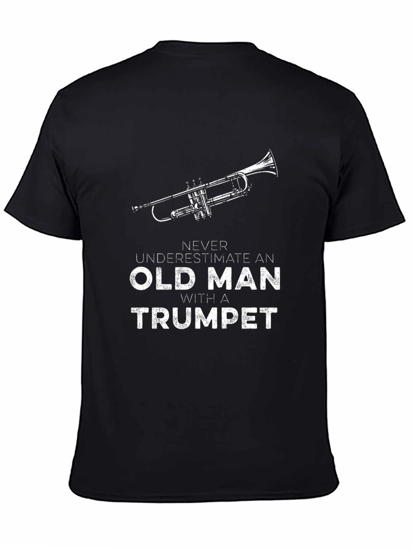 Old Man with a Trumpet Graphic T-Shirt