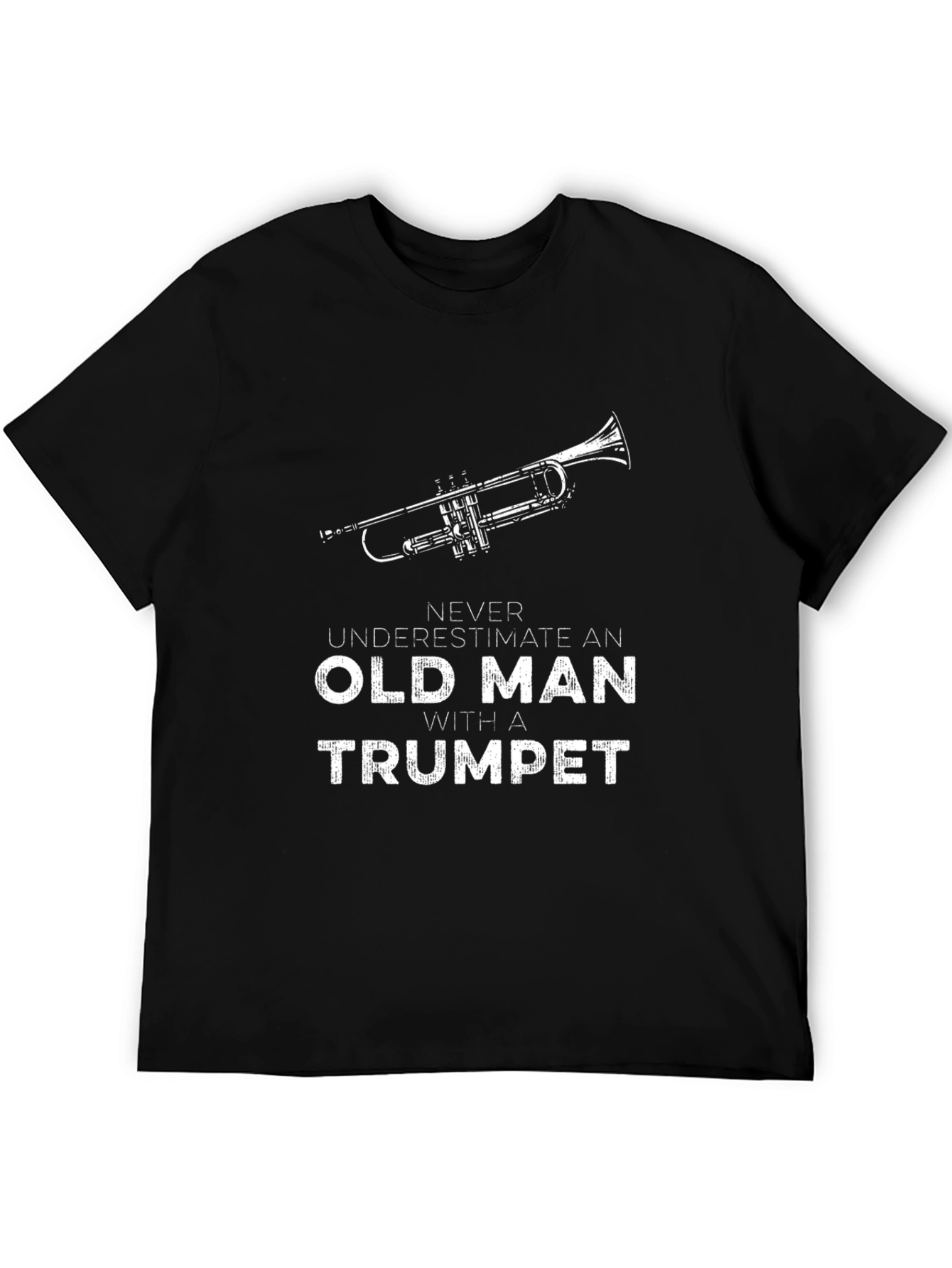 Old Man with a Trumpet Graphic T-Shirt