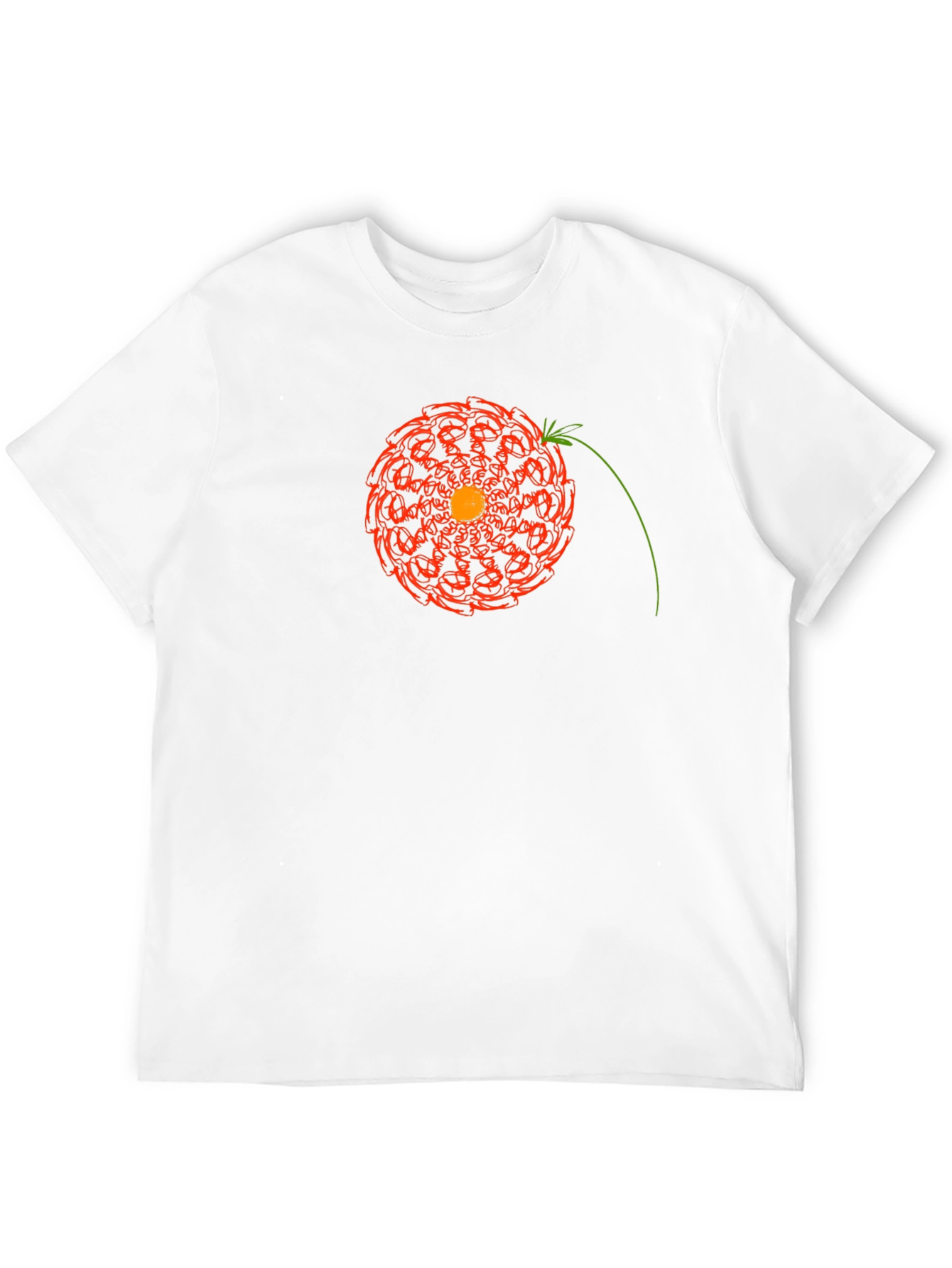 Geometric Floral Mandala Graphic Tee