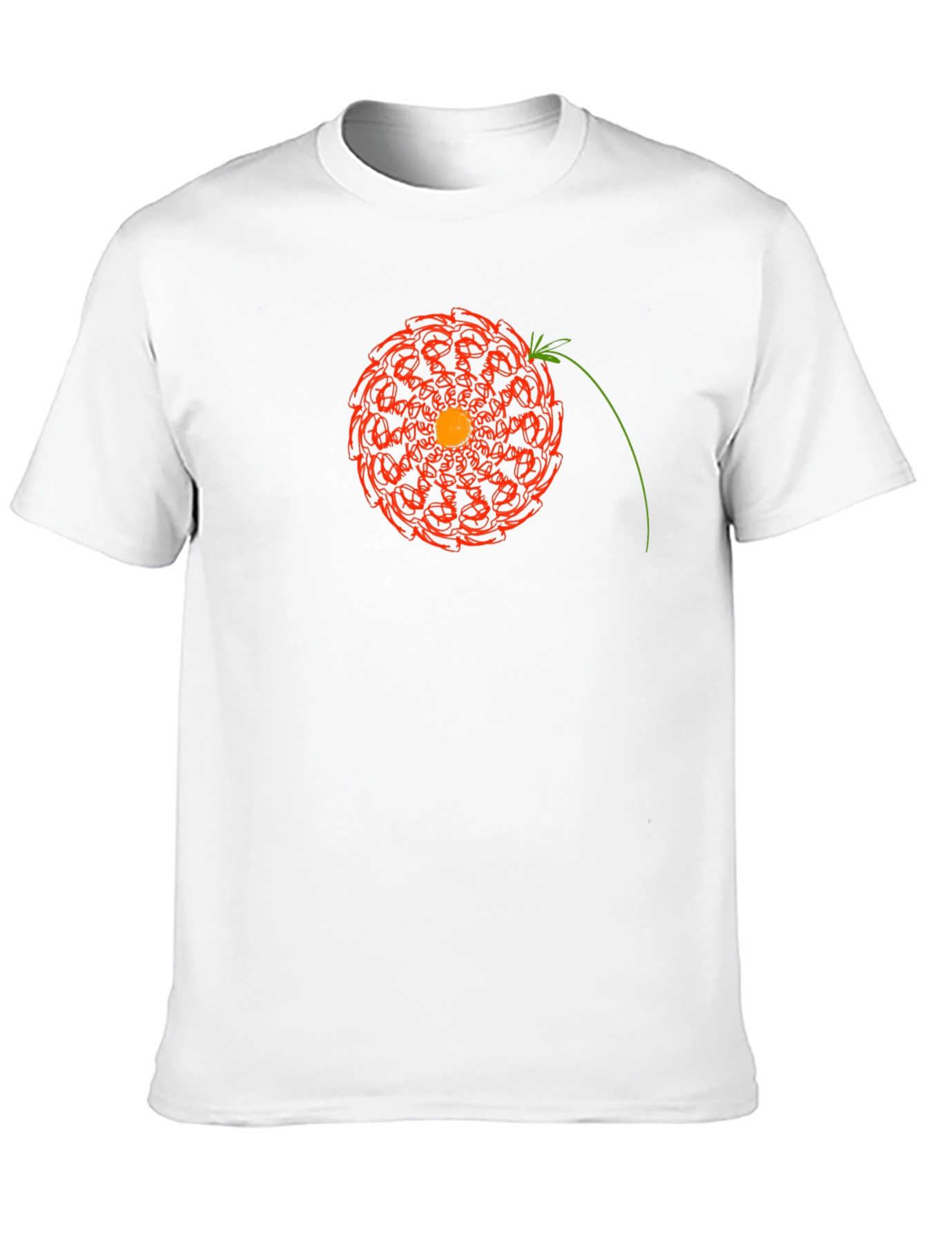Geometric Floral Mandala Graphic Tee