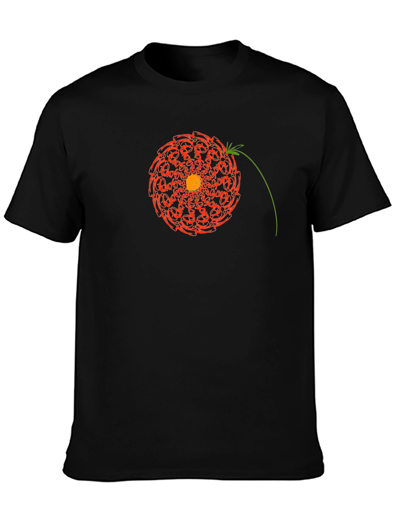 Geometric Floral Mandala Graphic Tee