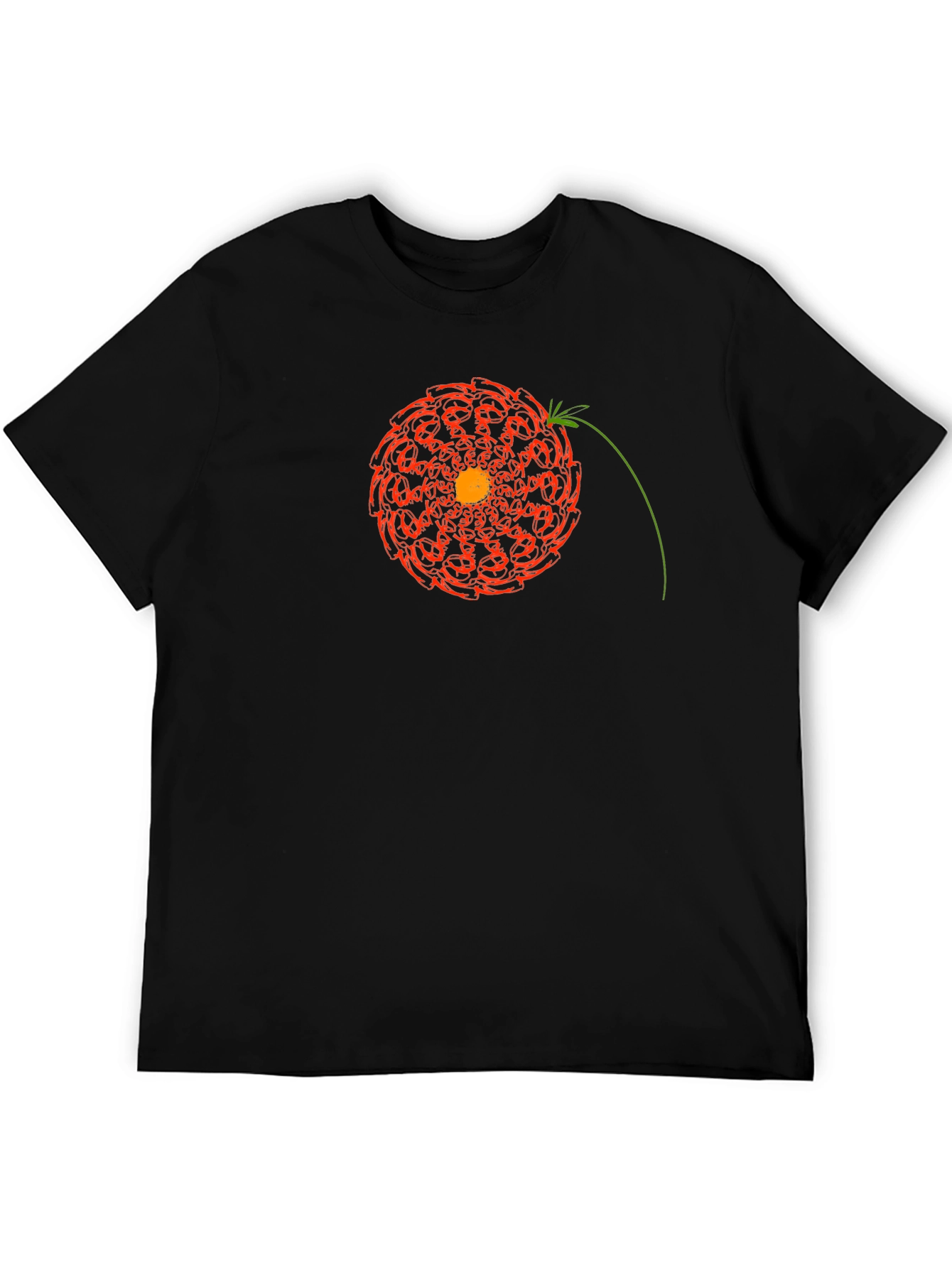 Geometric Floral Mandala Graphic Tee