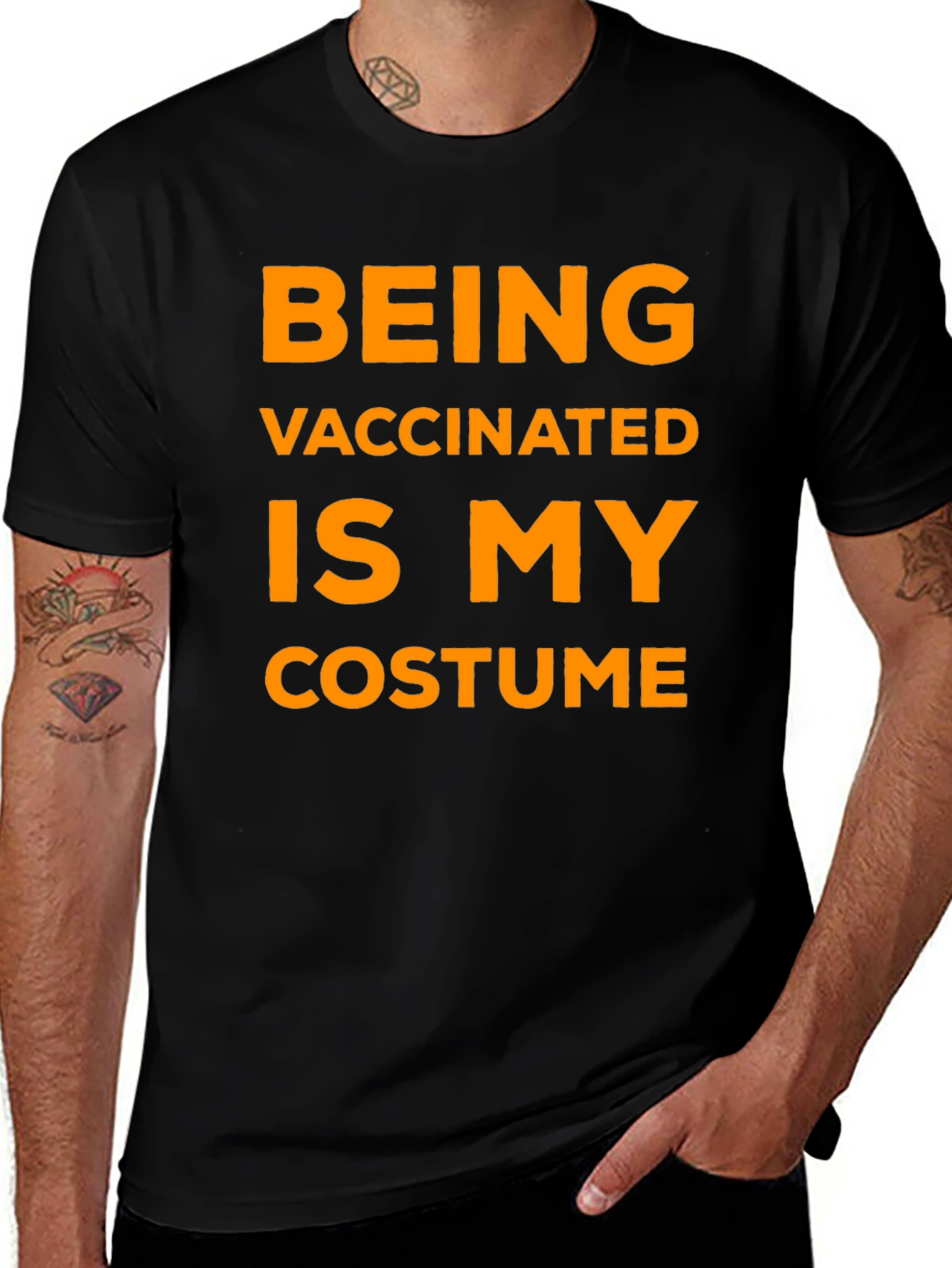 Vaccinated Costume Graphic T-Shirt