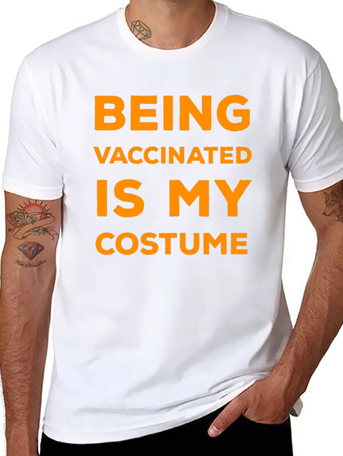 Vaccinated Costume Graphic T-Shirt