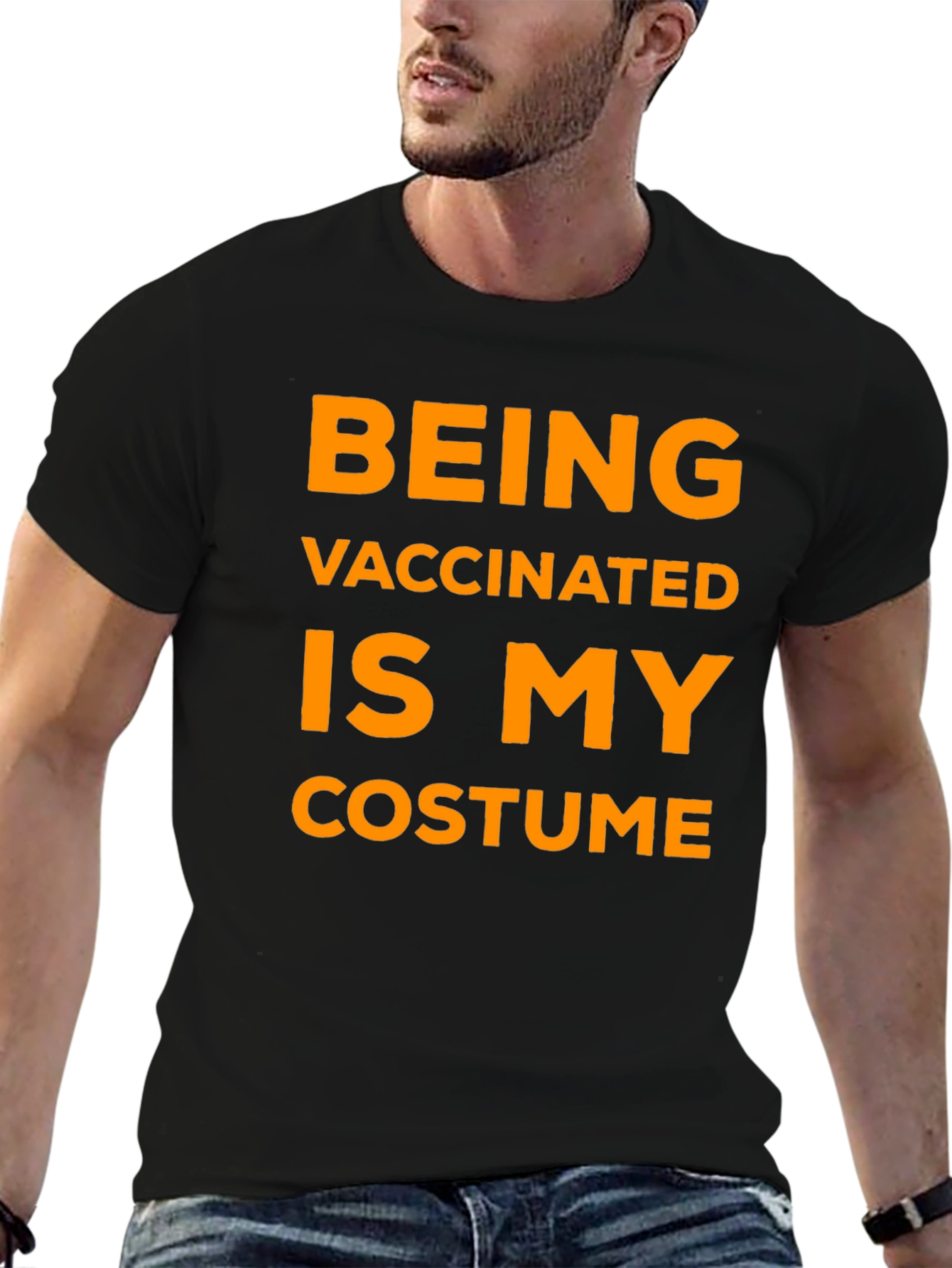 Vaccinated Costume Graphic T-Shirt