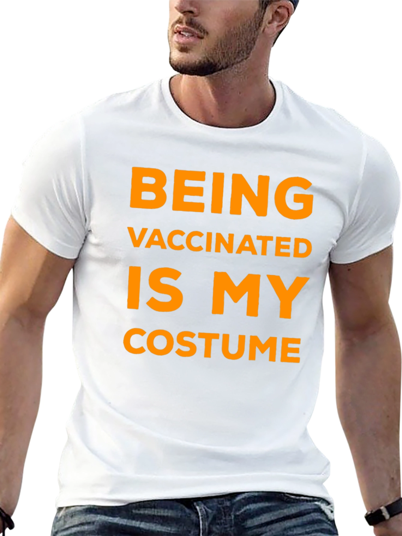 Vaccinated Costume Graphic T-Shirt