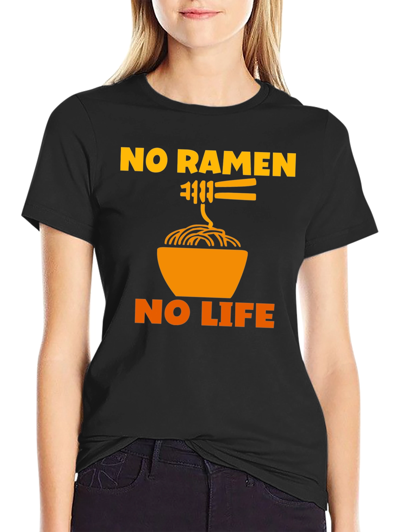 No Ramen No Life T-Shirt - Funny Foodie Tee
