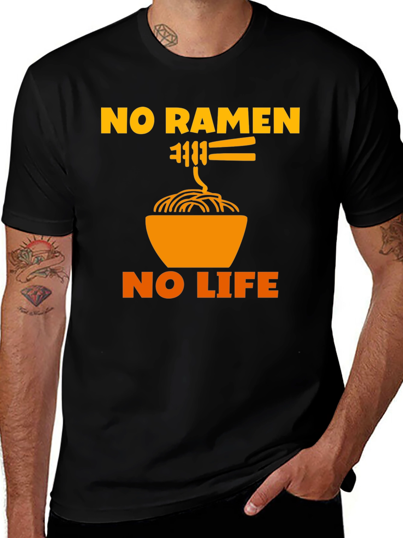 No Ramen No Life T-Shirt - Funny Foodie Tee