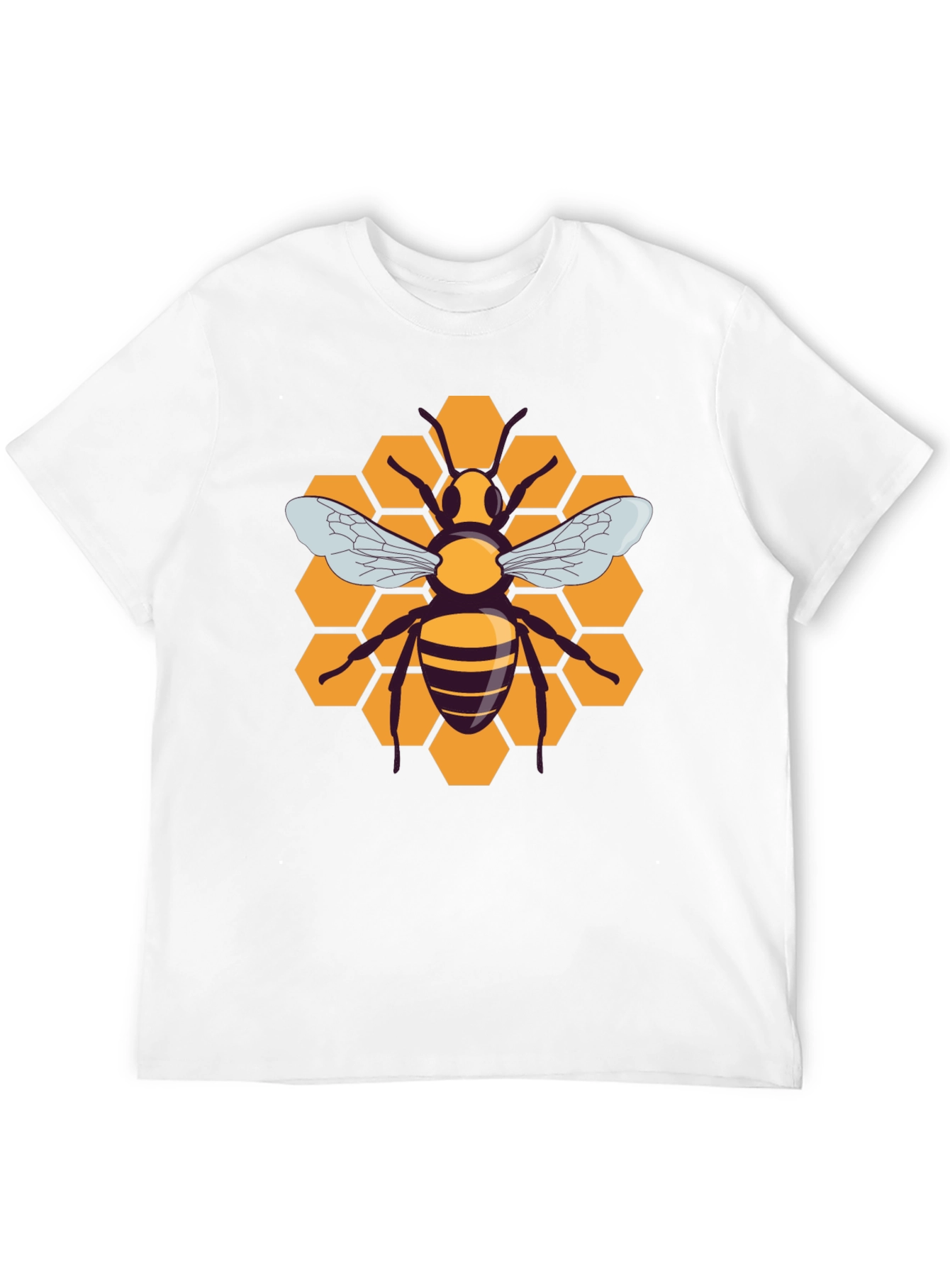 Honeycomb Bee Graphic T-Shirt
