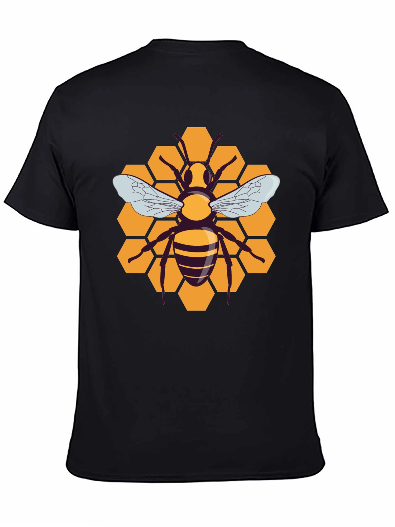 Honeycomb Bee Graphic T-Shirt