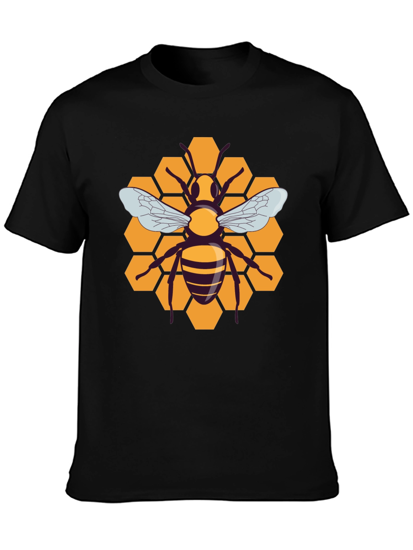 Honeycomb Bee Graphic T-Shirt