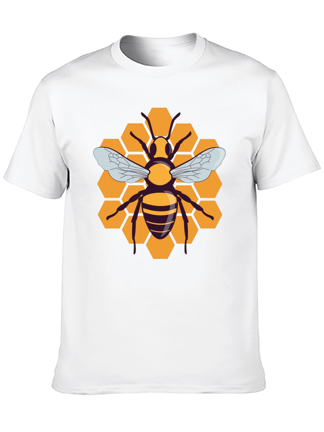 Honeycomb Bee Graphic T-Shirt