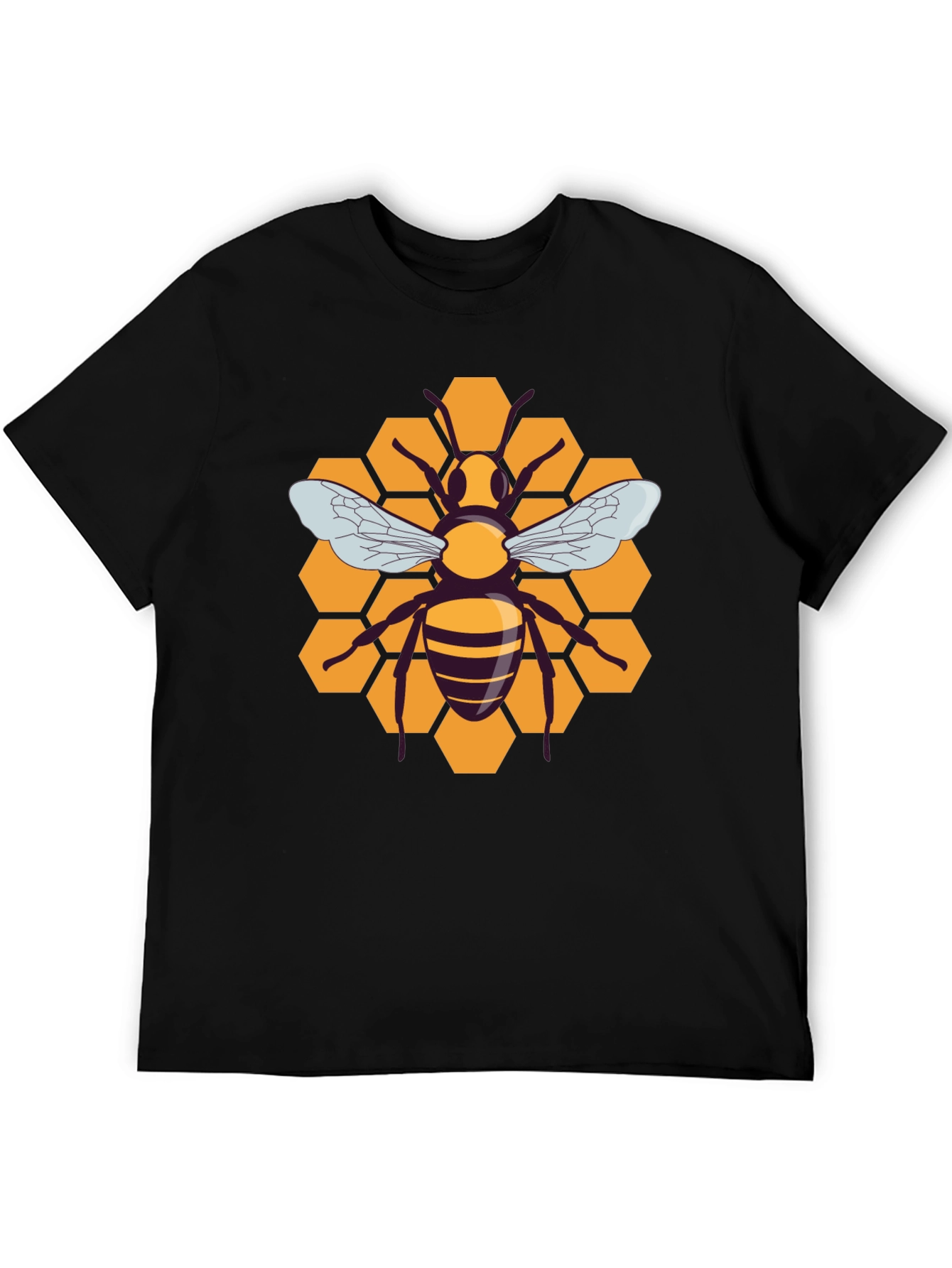Honeycomb Bee Graphic T-Shirt