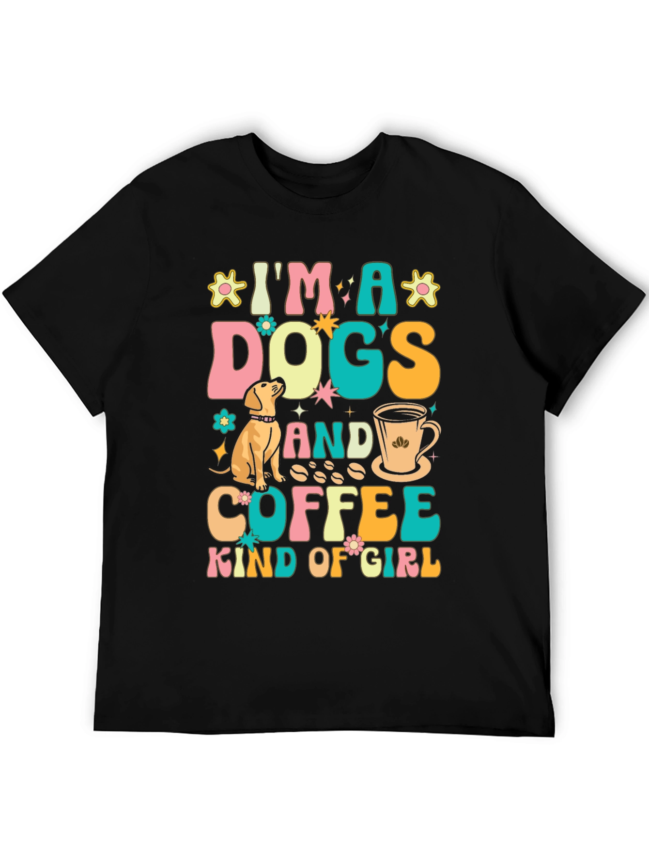 Dogs and Coffee Kind of Girl Graphic Tee