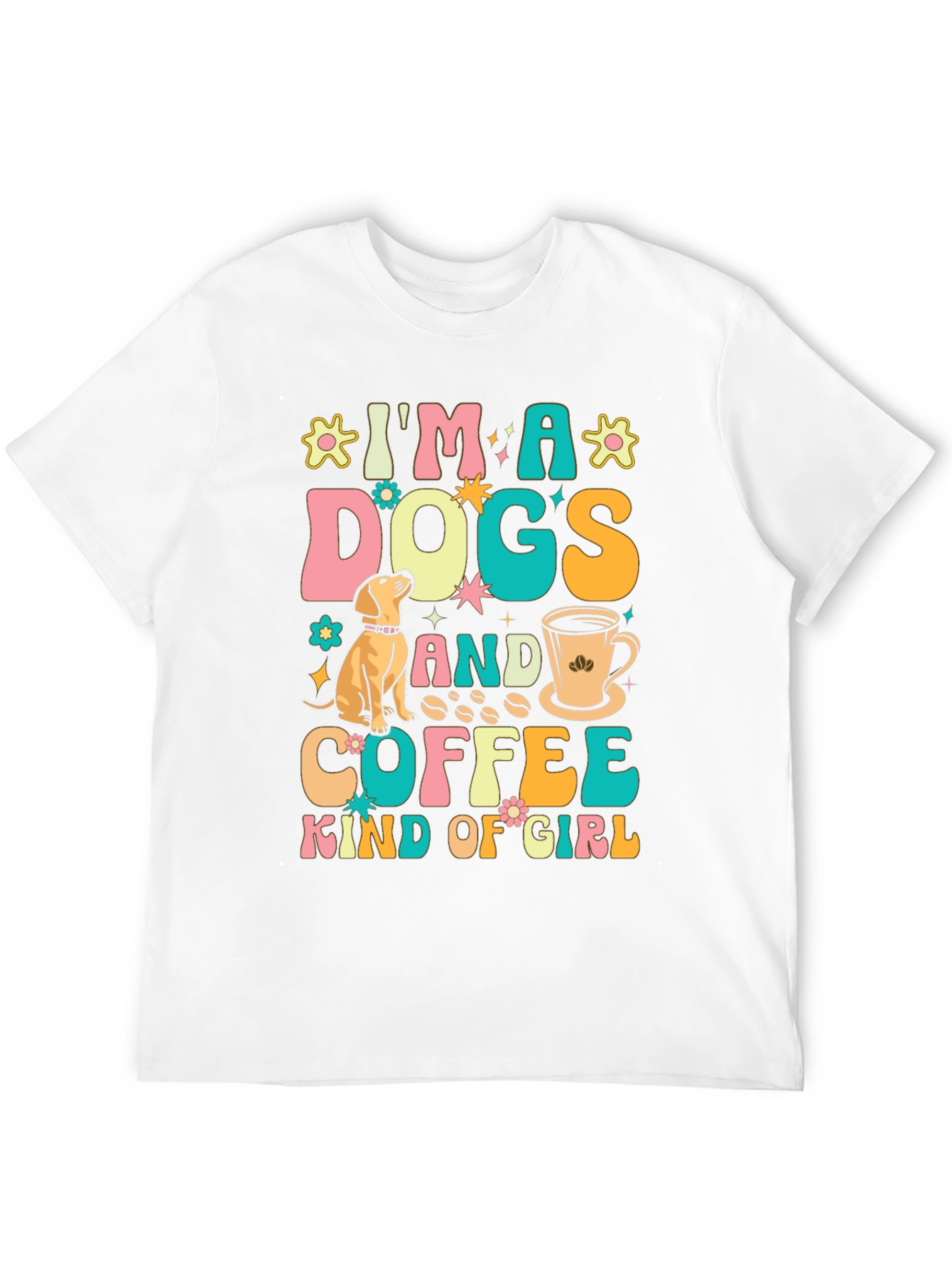 Dogs and Coffee Kind of Girl Graphic Tee