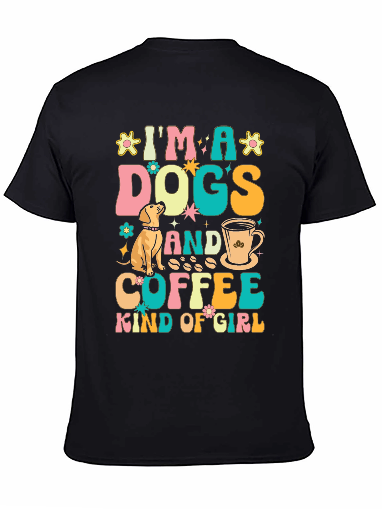 Dogs and Coffee Kind of Girl Graphic Tee