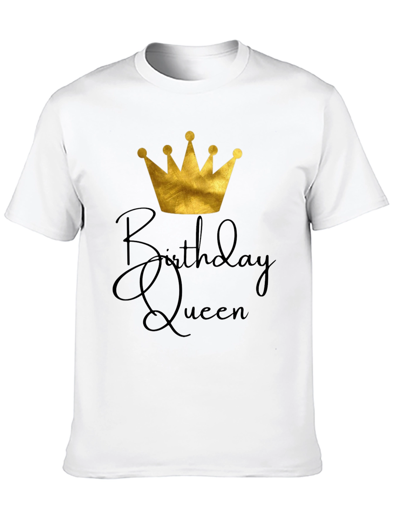Birthday Queen Black Graphic Tee