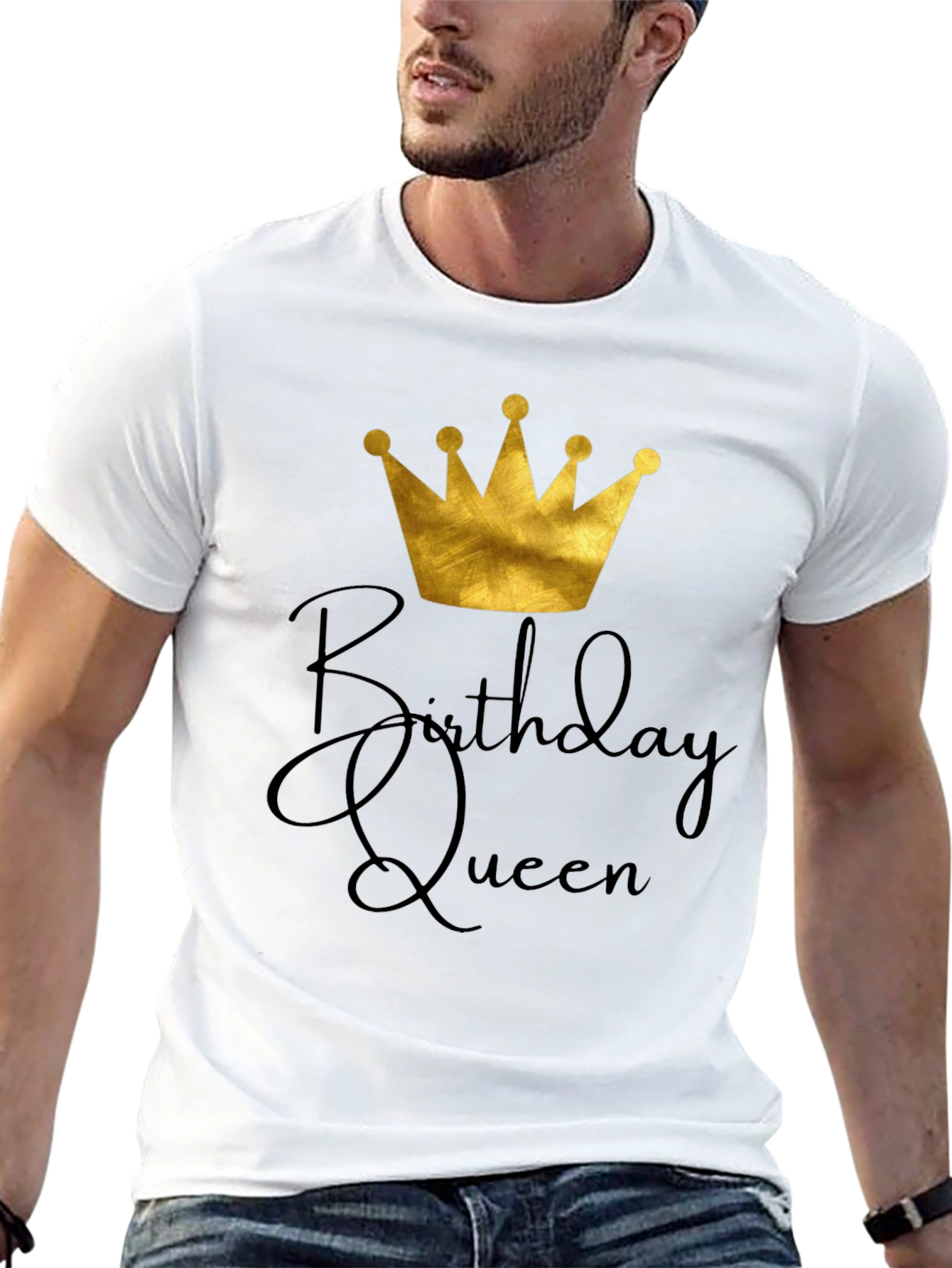 Birthday Queen Black Graphic Tee