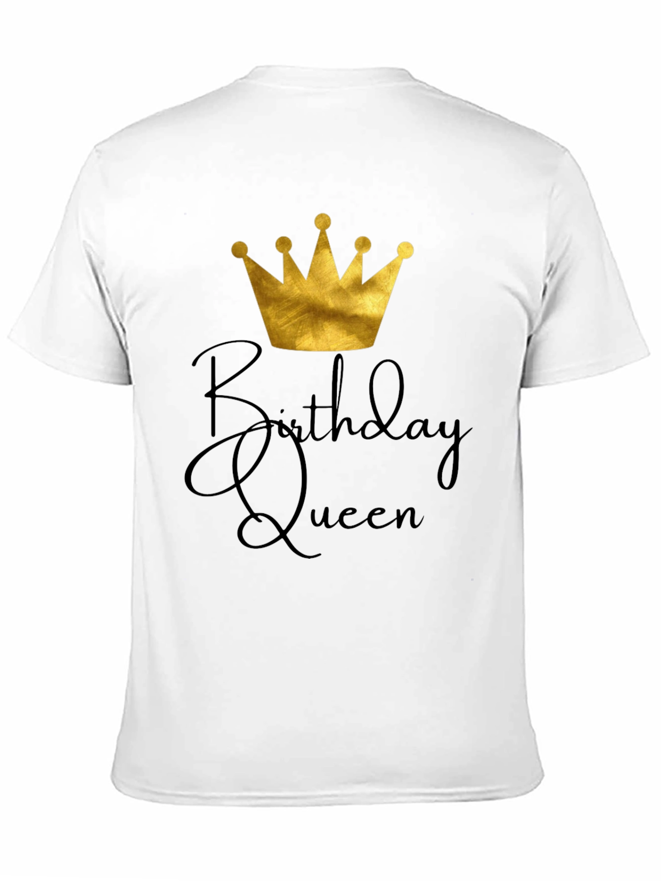 Birthday Queen Black Graphic Tee
