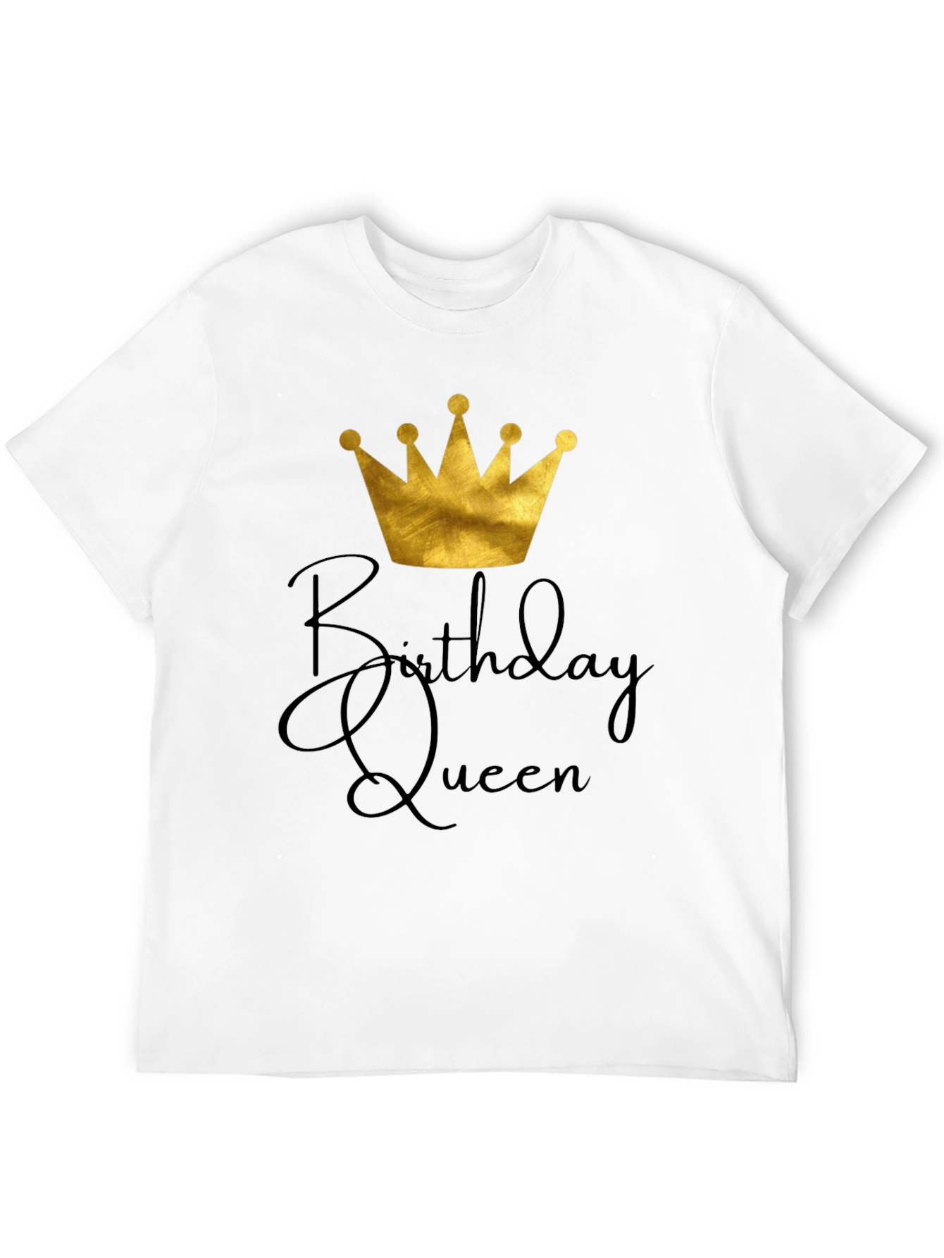 Birthday Queen Black Graphic Tee