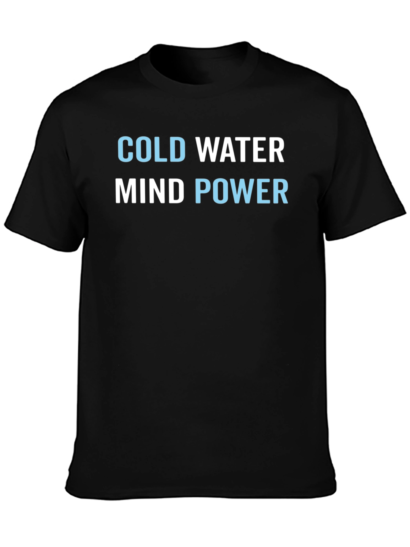 Cold Water Mind Power Graphic Tee - Black