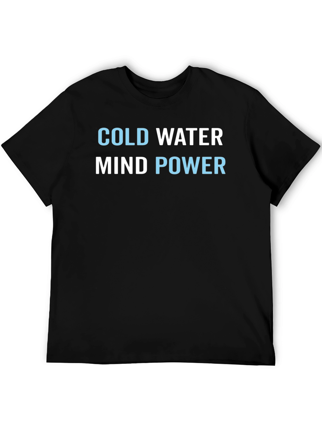 Cold Water Mind Power Graphic Tee - Black
