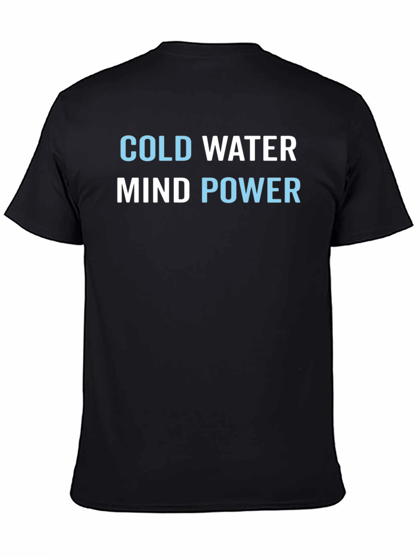Cold Water Mind Power Graphic Tee - Black