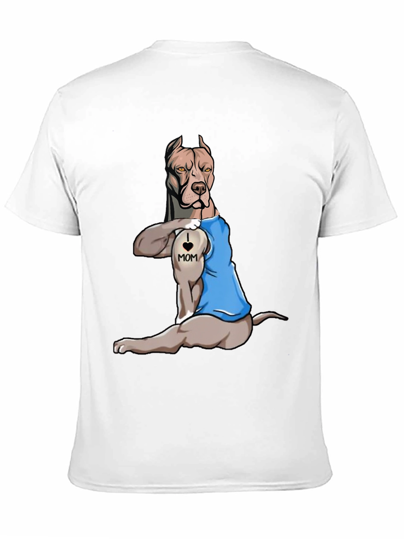 I Love Mom Pitbull T-Shirt