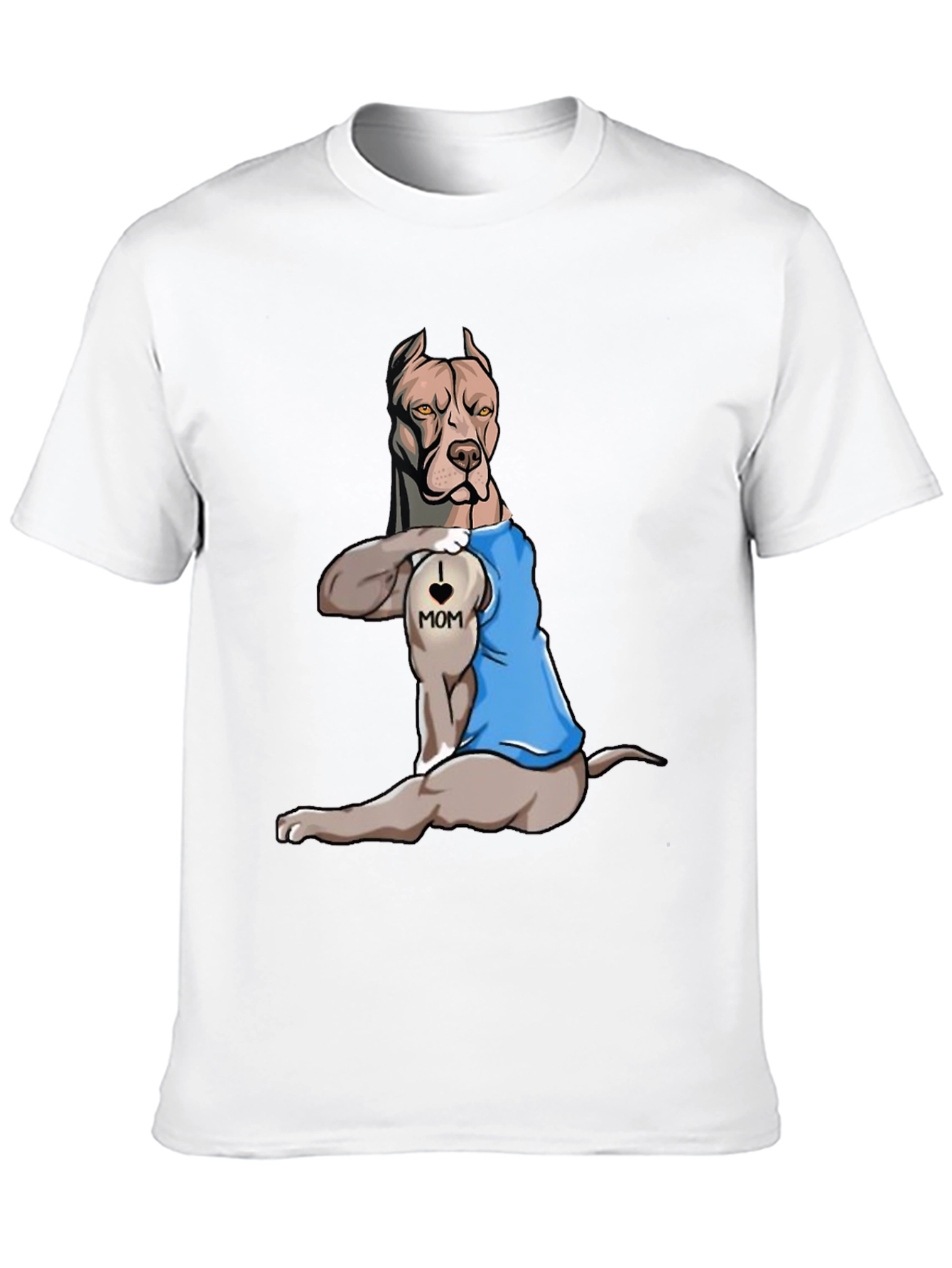 I Love Mom Pitbull T-Shirt