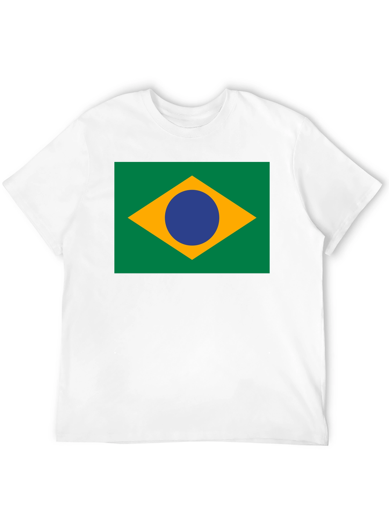 Brazil Flag Graphic Tee - Black