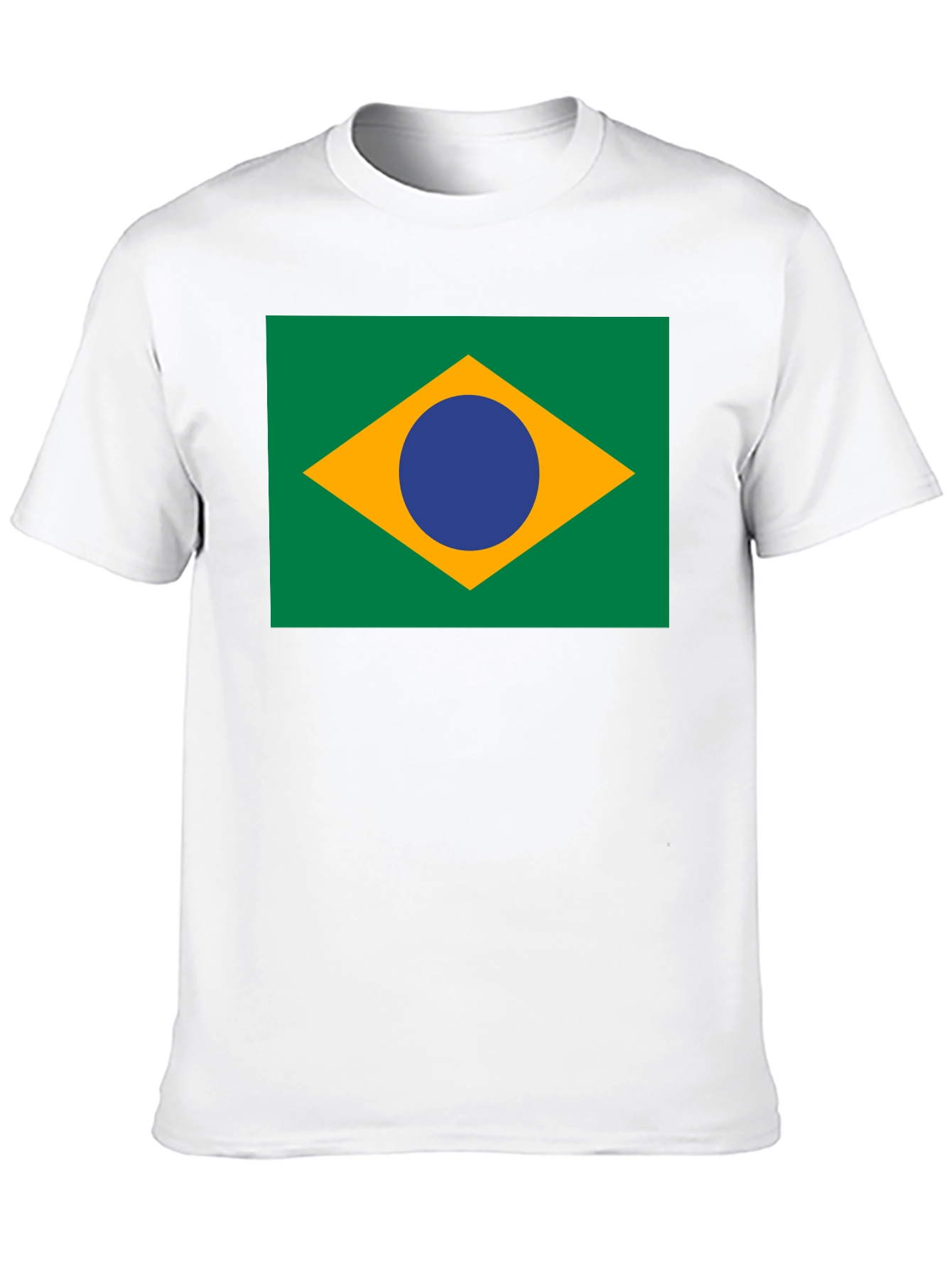 Brazil Flag Graphic Tee - Black