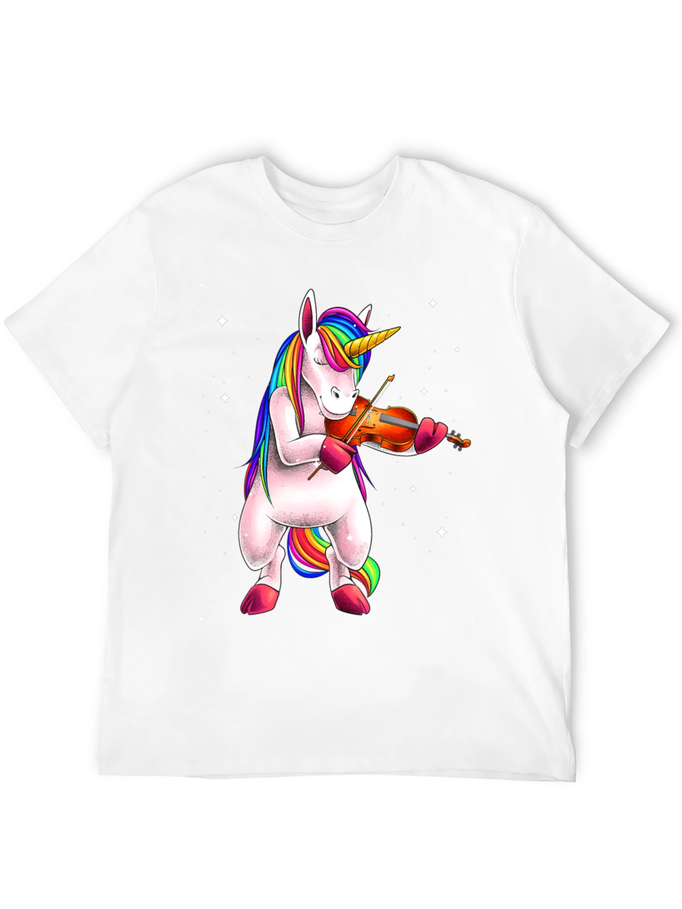 Unicorn Playing Violin T-Shirt - Black