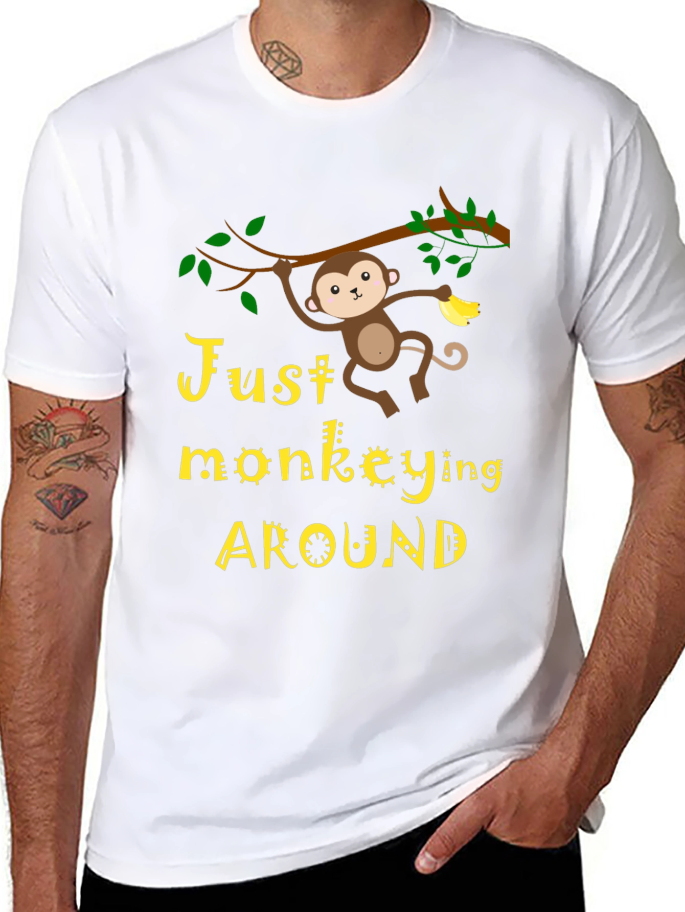 Just Monkeying Around Graphic T-Shirt