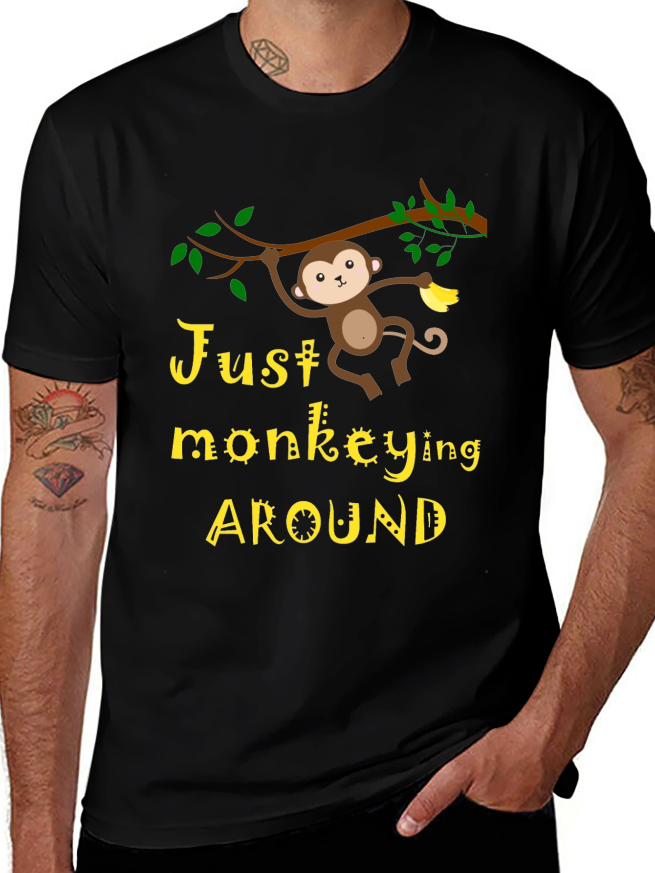 Just Monkeying Around Graphic T-Shirt