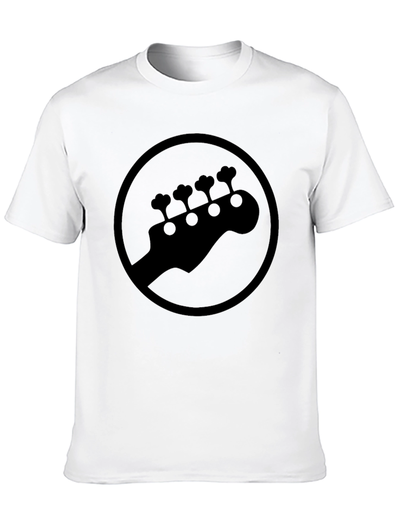 Bass Guitar Headstock Graphic Tee