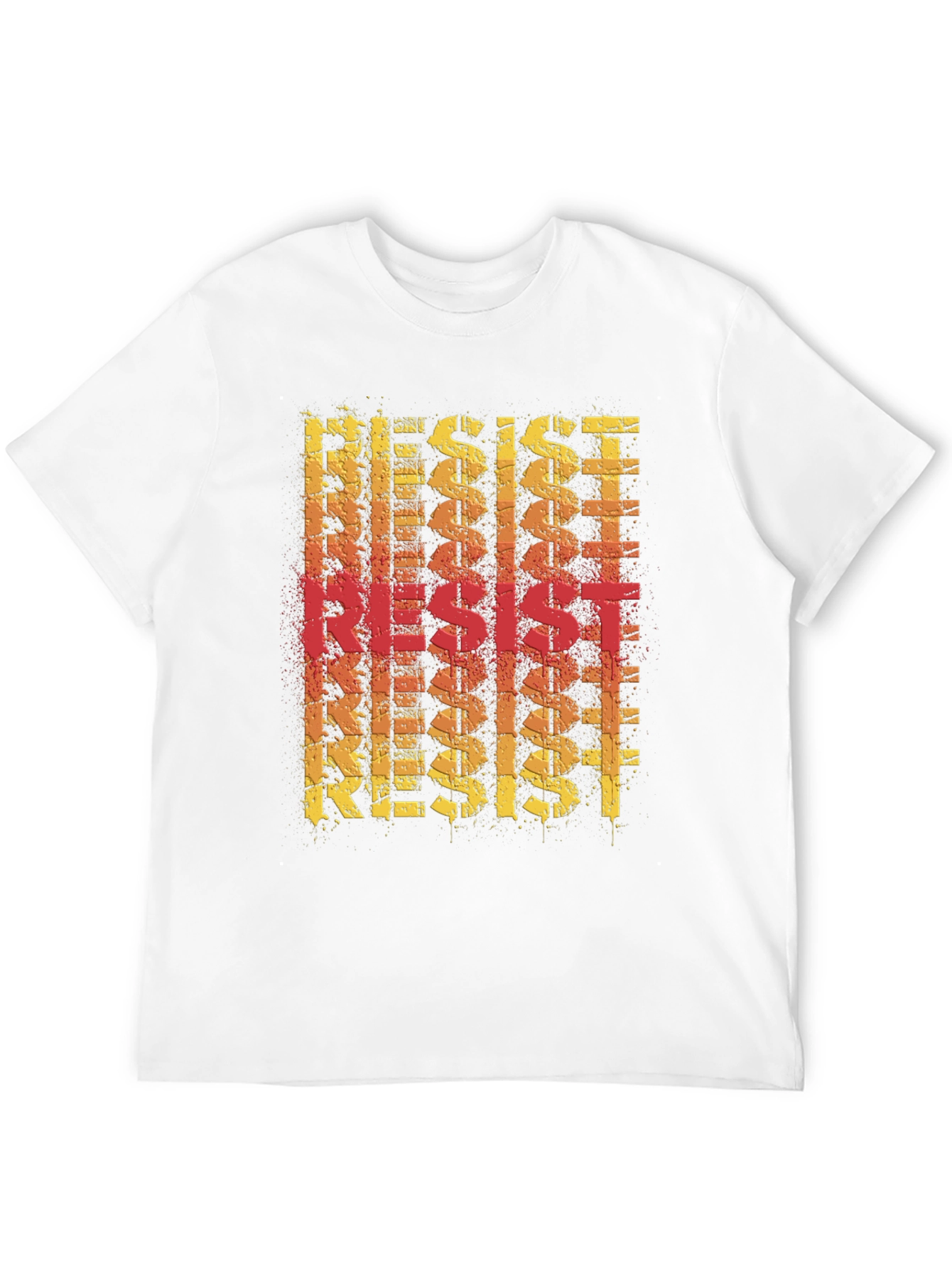 Resist Graphic Print Tee - Bold Statement T-Shirt