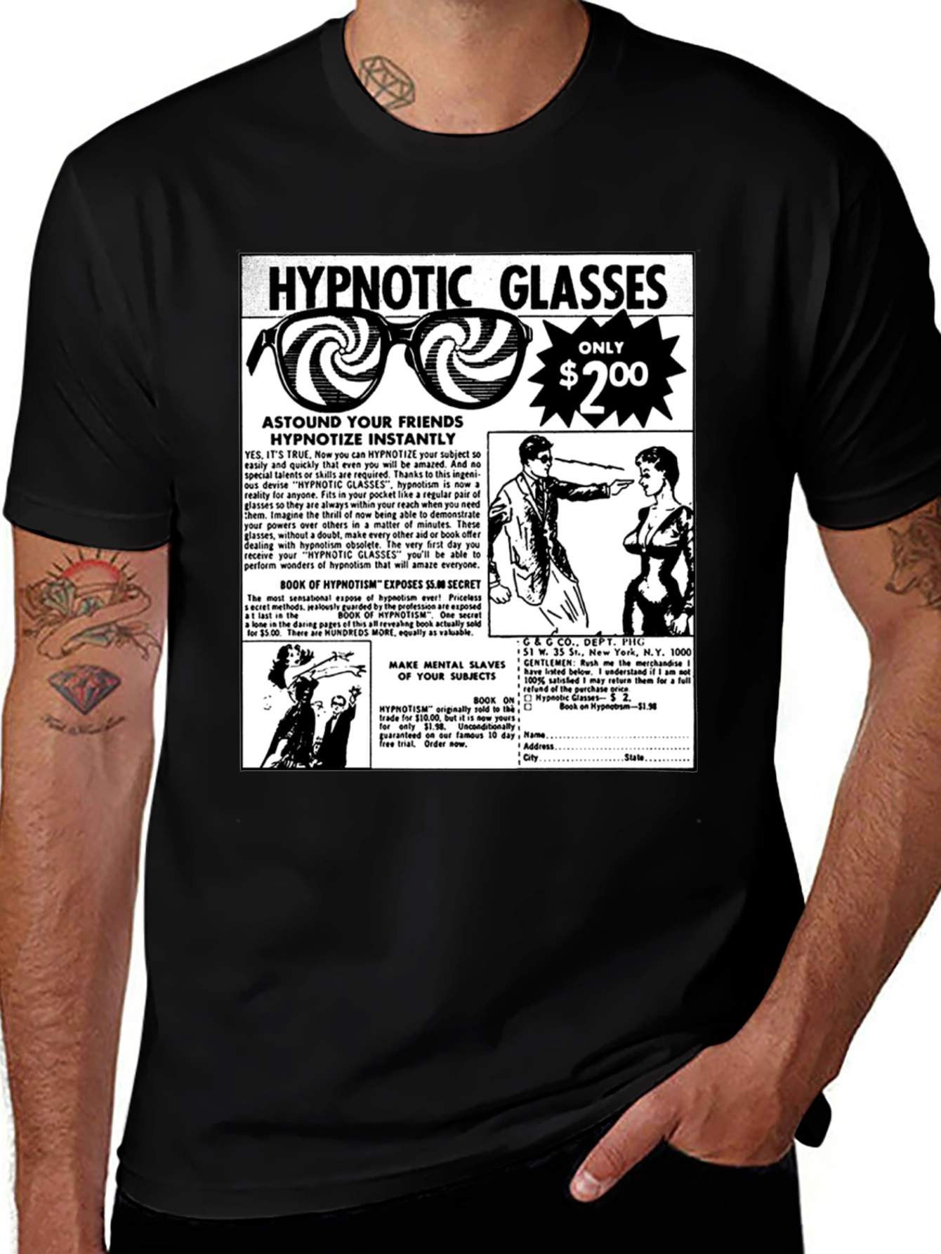 Hypnotic Glasses Tee - Astound Your Friends!