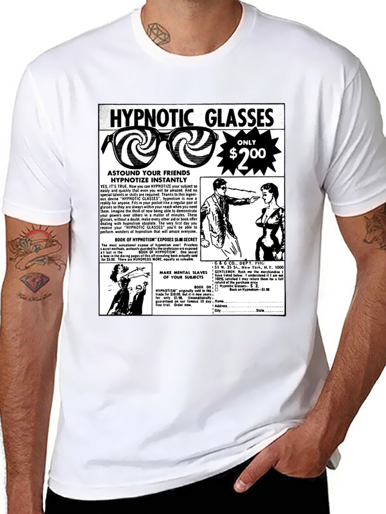 Hypnotic Glasses Tee - Astound Your Friends!