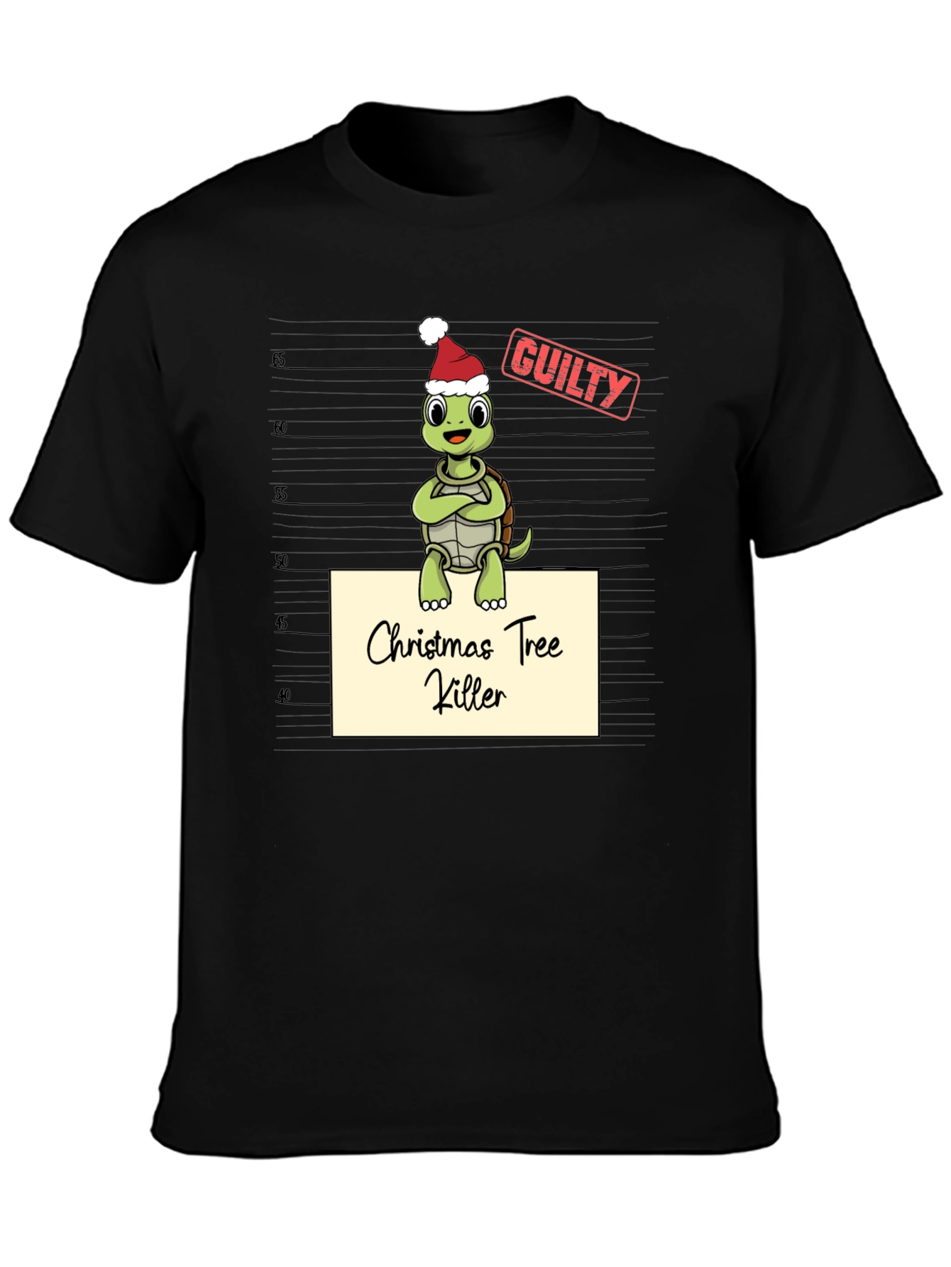 Christmas Tree Killer Turtle Graphic Tee