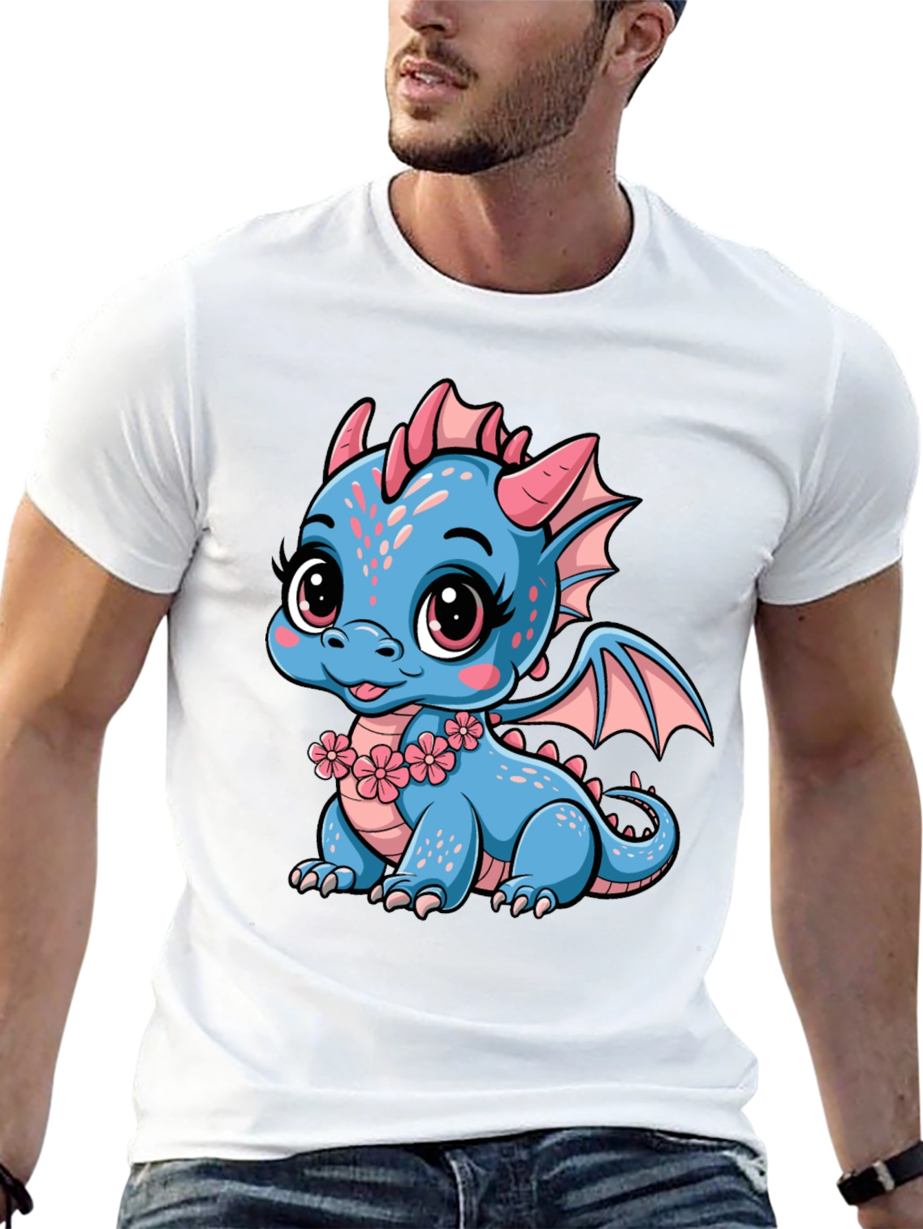 Cute Dragon Graphic Tee - Fun & Stylish