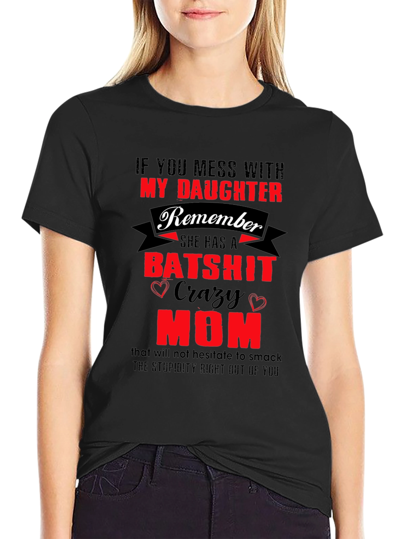 Batshit Crazy Mom T-Shirt Novelty Graphic Tee