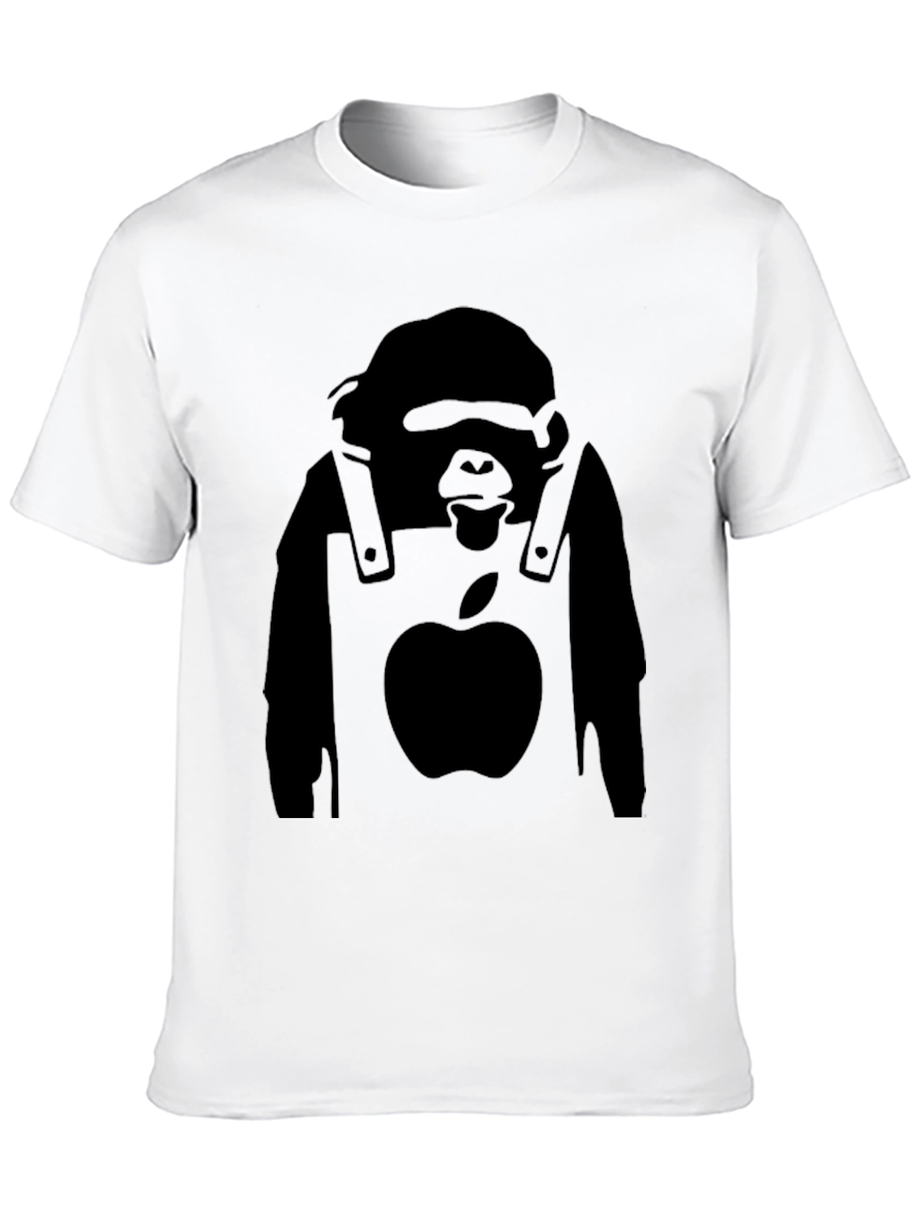 Banksy Inspired Apple Gorilla Graphic Tee