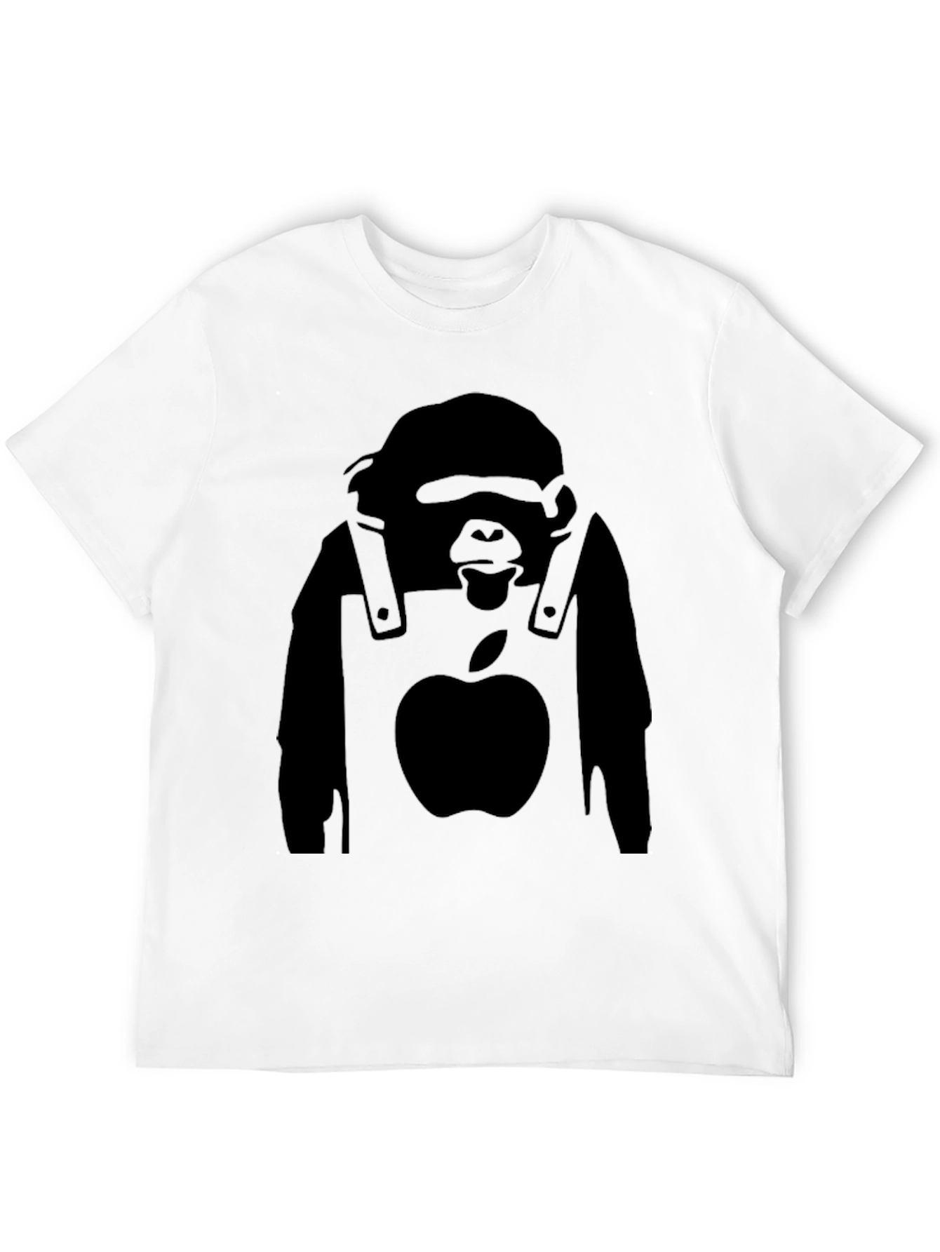 Banksy Inspired Apple Gorilla Graphic Tee